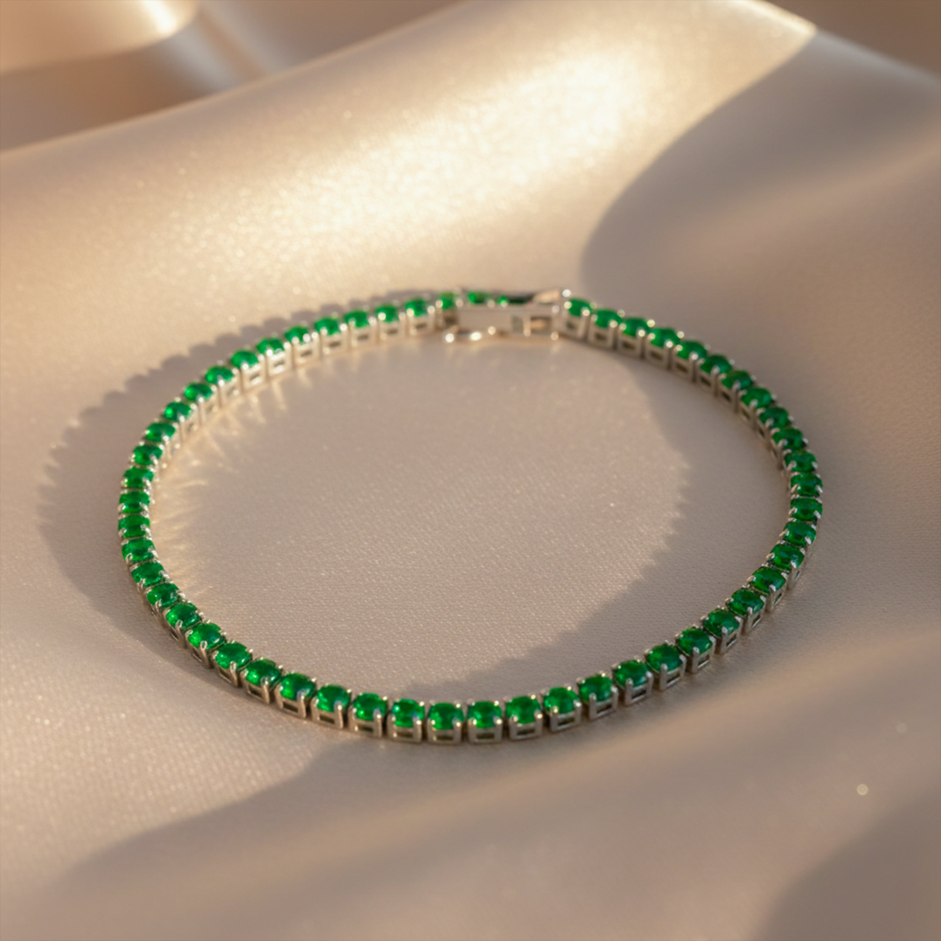Azure Sapphire Tennis Bracelet