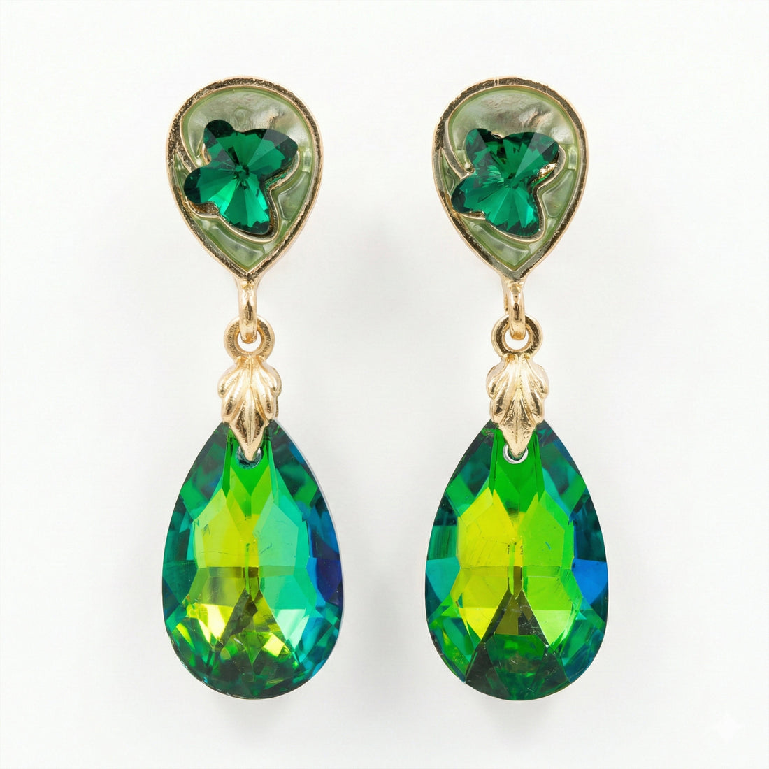 Serene Emerald Glow Earrings