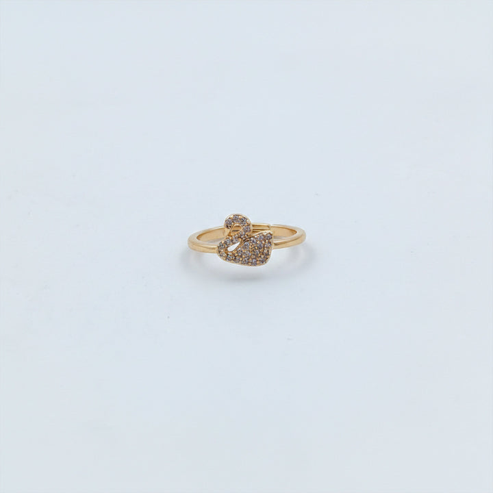 Swan Elegance Diamond Ring
