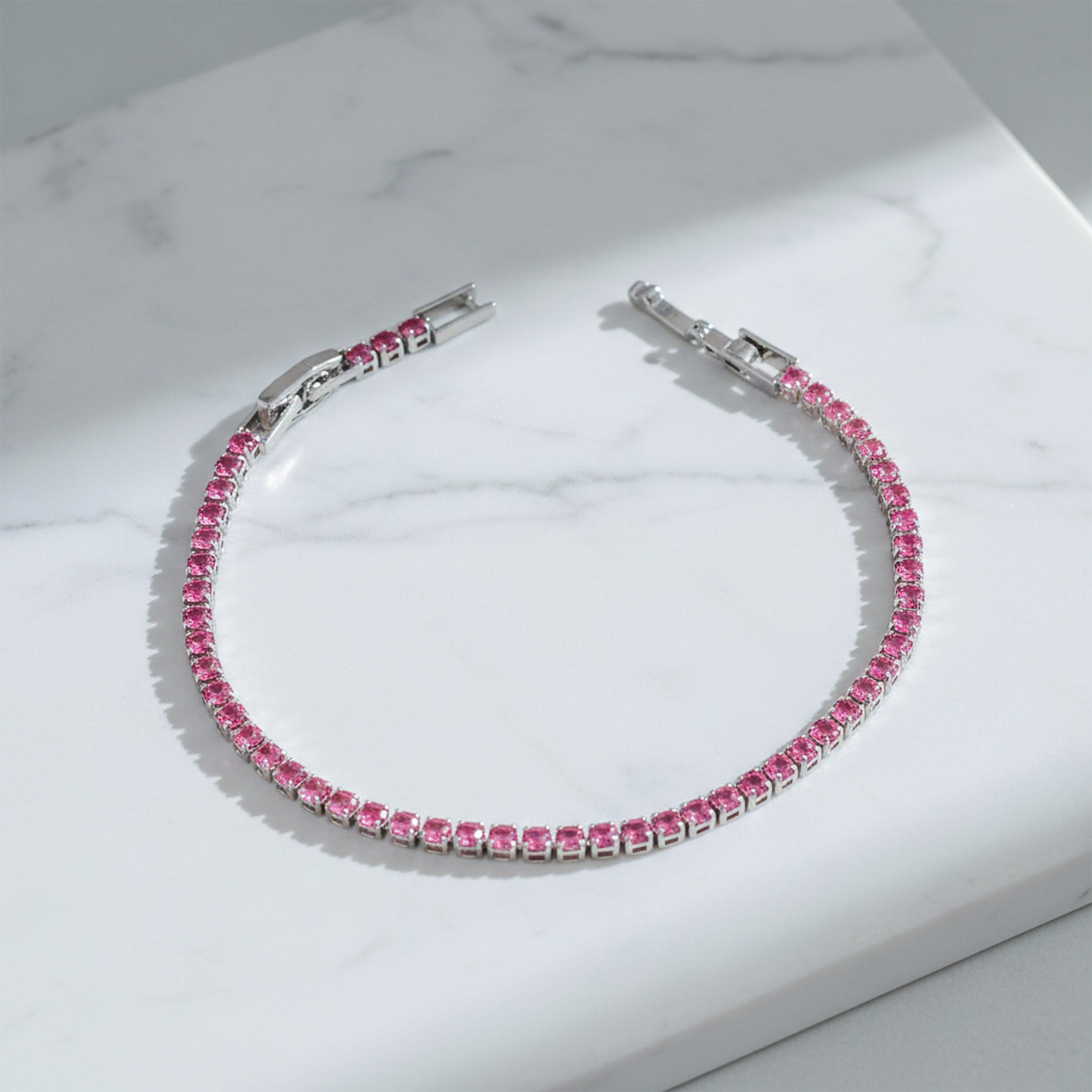 Ruby Radiance Luxe Tennis Bracelet