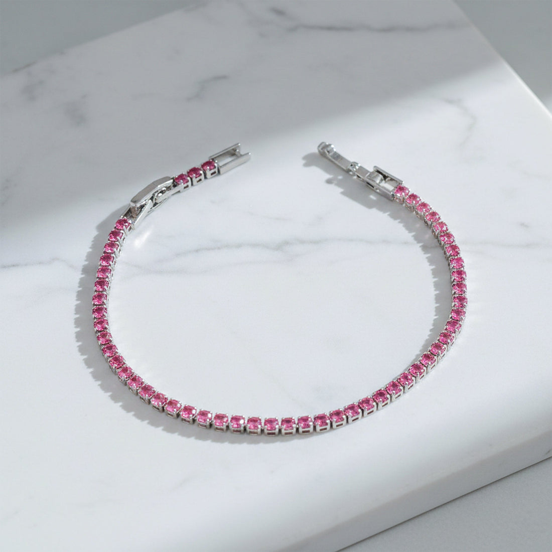 Ruby Radiance Luxe Tennis Bracelet