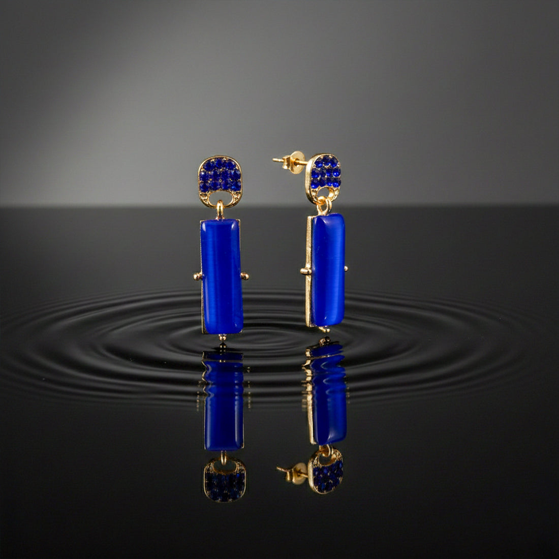 Royal Blue Opulence Earrings