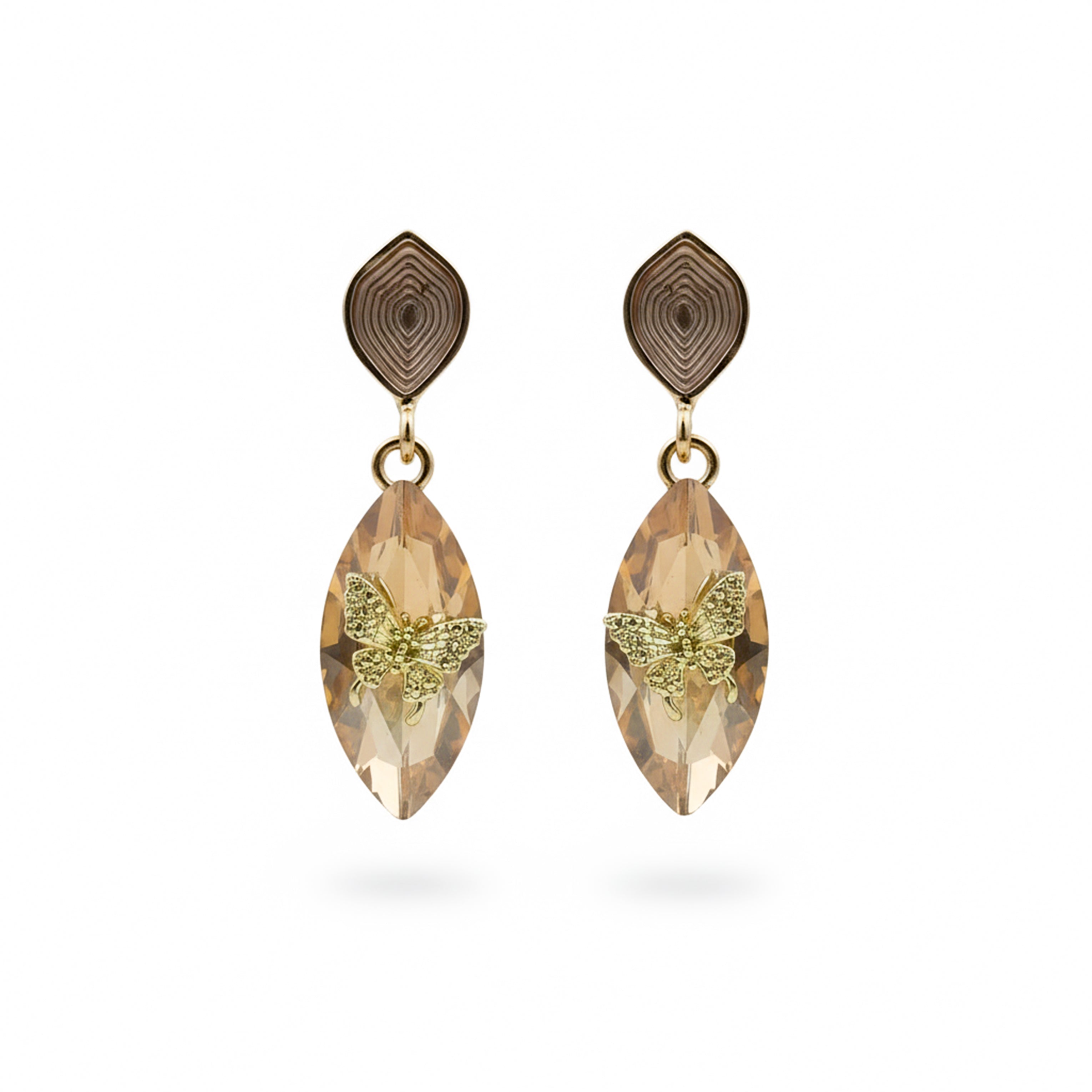 Nova Crystal Butterfly Earrings