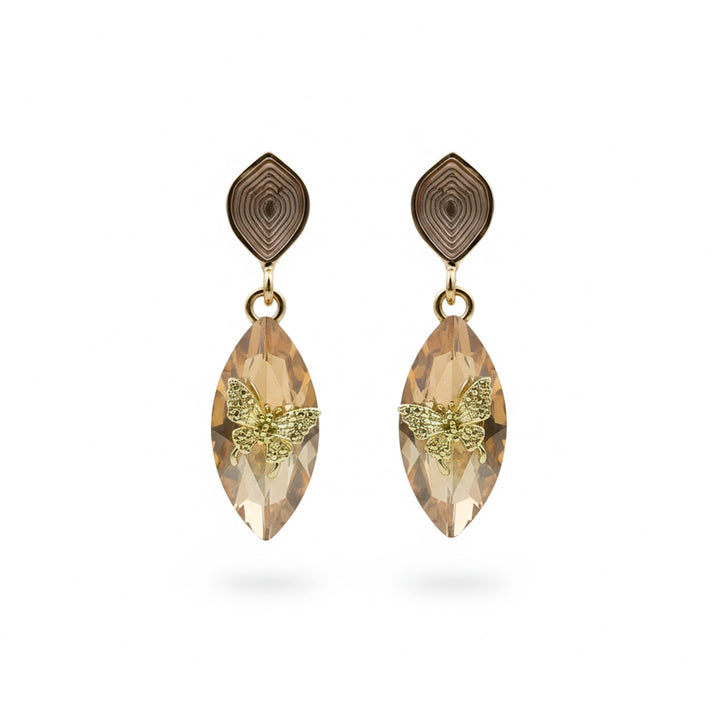 Nova Crystal Butterfly Earrings