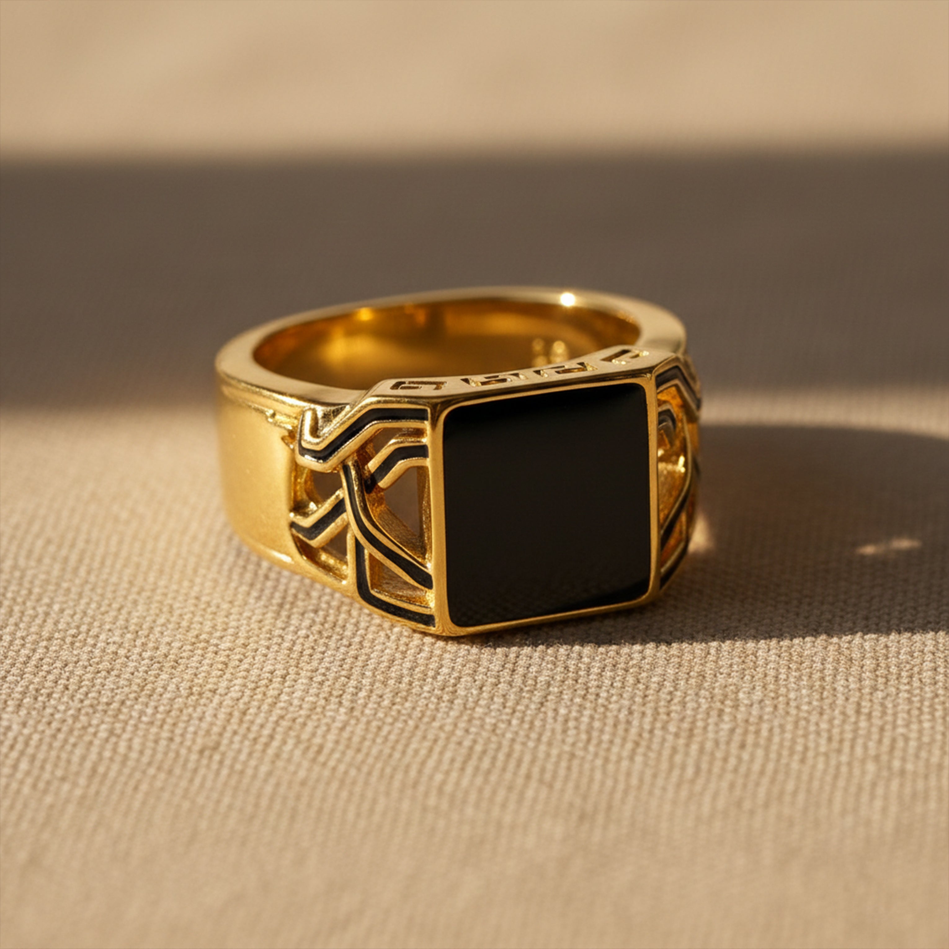 Golden Noir Ring