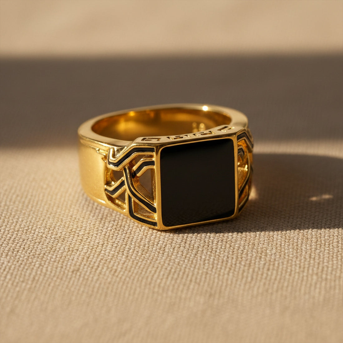 Golden Noir Ring