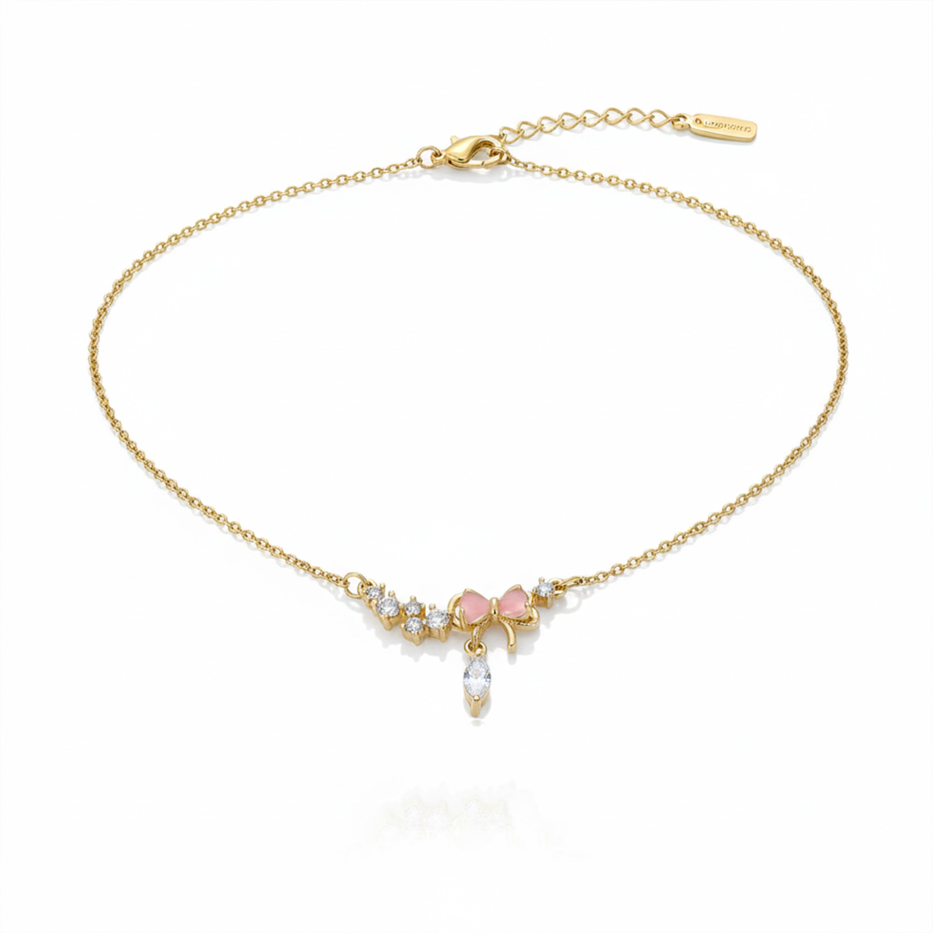 Luxe Golden Butterfly Charm Necklace