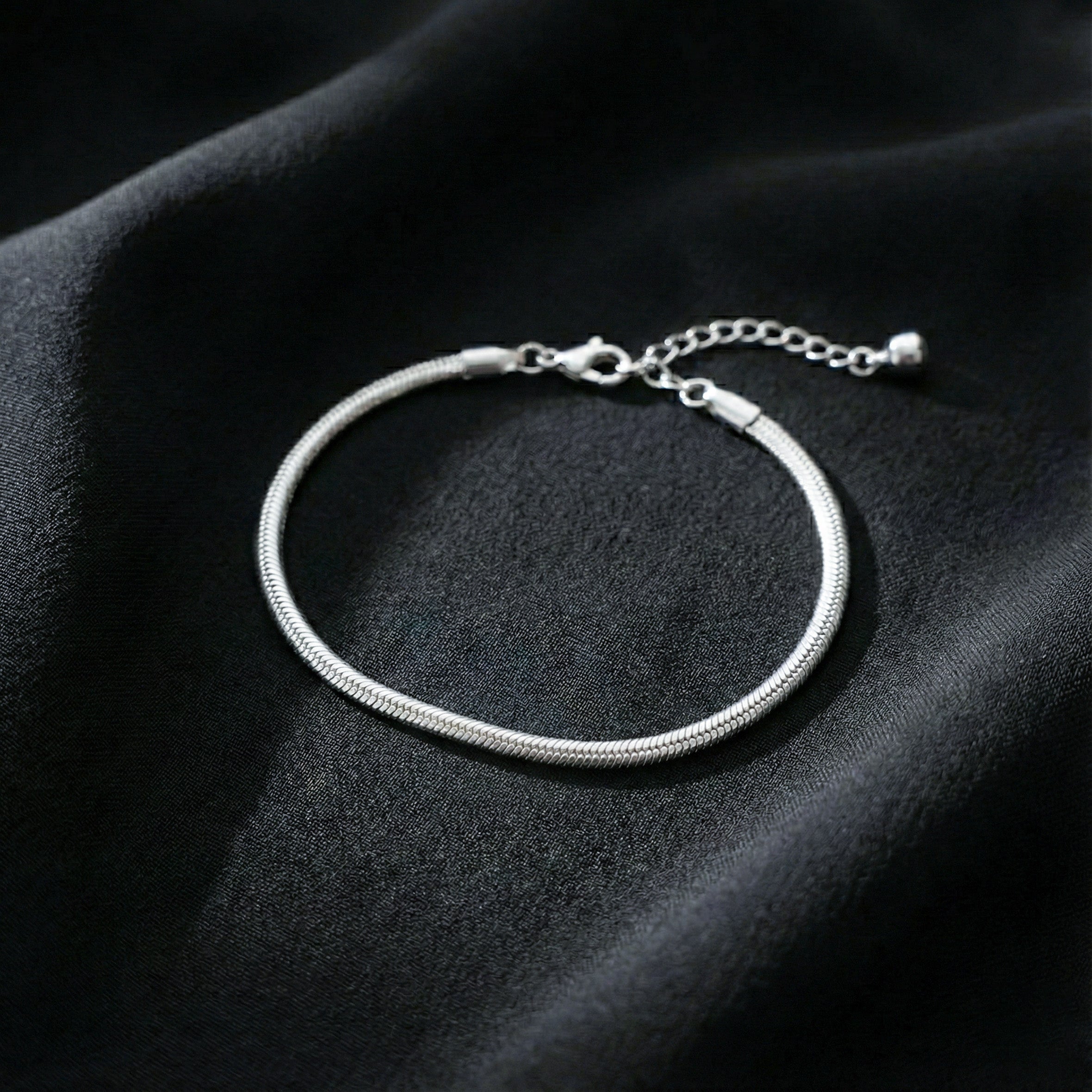 Modern Sleek Snake Chain Anklet
