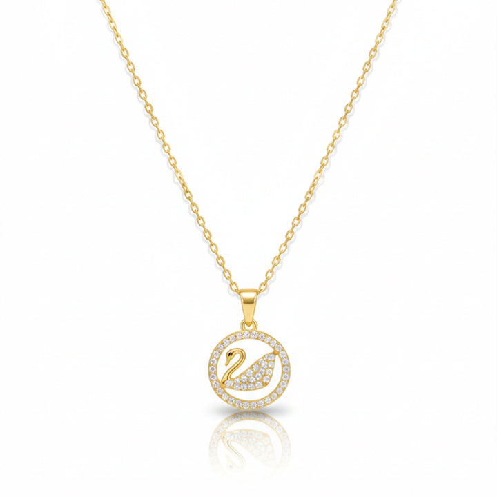 Swan Graceful Pendant Necklace