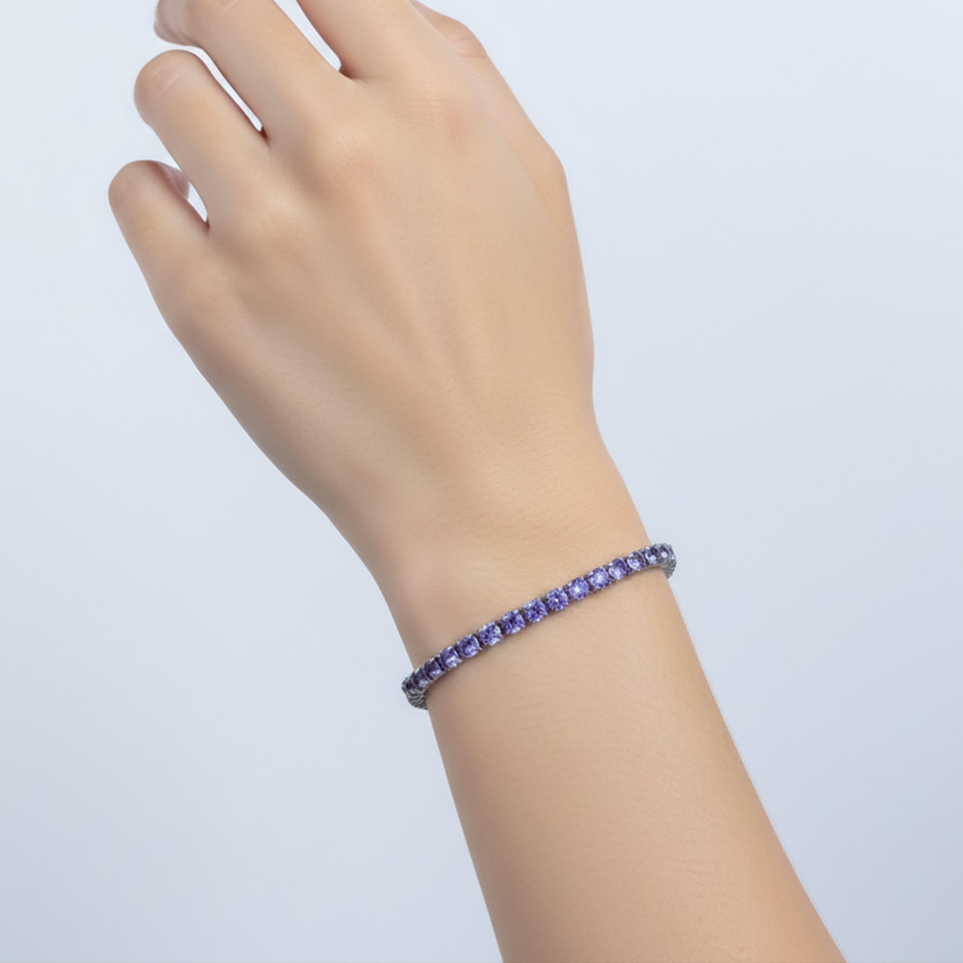 Azure Sapphire Tennis Bracelet