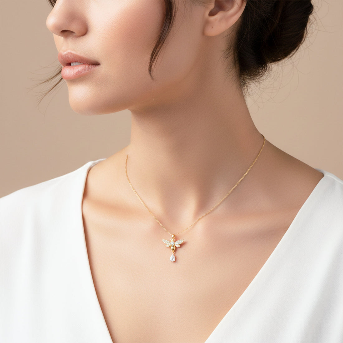 Butterfly Grace Drop Necklace