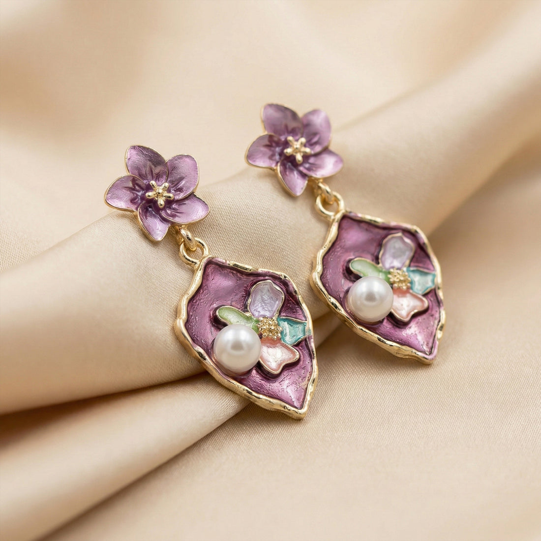 Amethyst Bloom Earrings