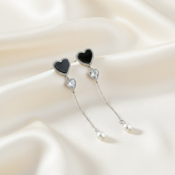 Obsidian Love Pearl Drops