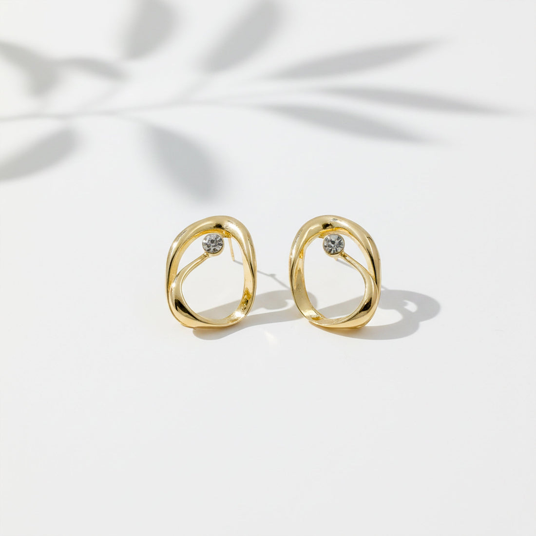 Orbit Diamond Gold Earrings
