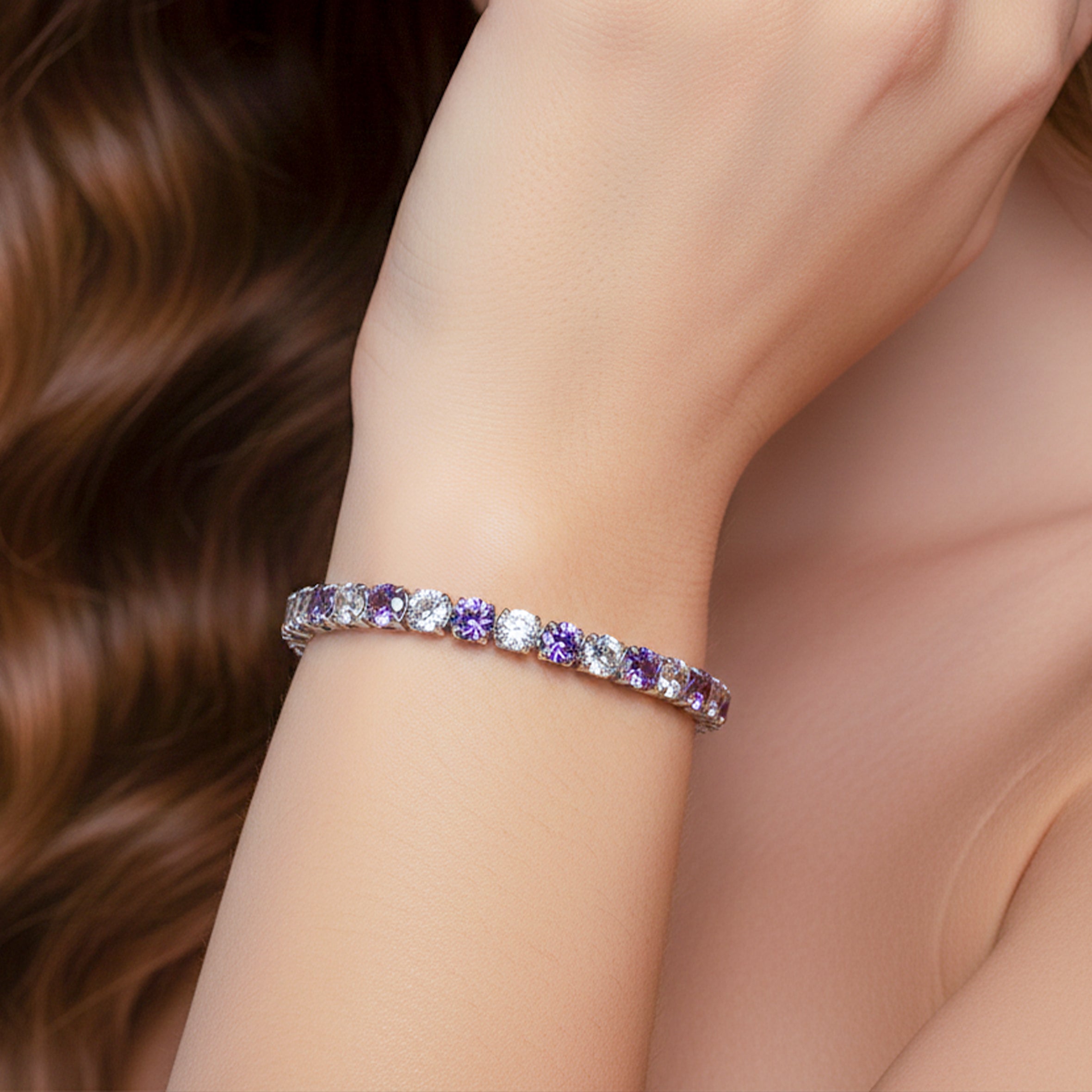 Velvet Purple Luxe Tennis Bracelet