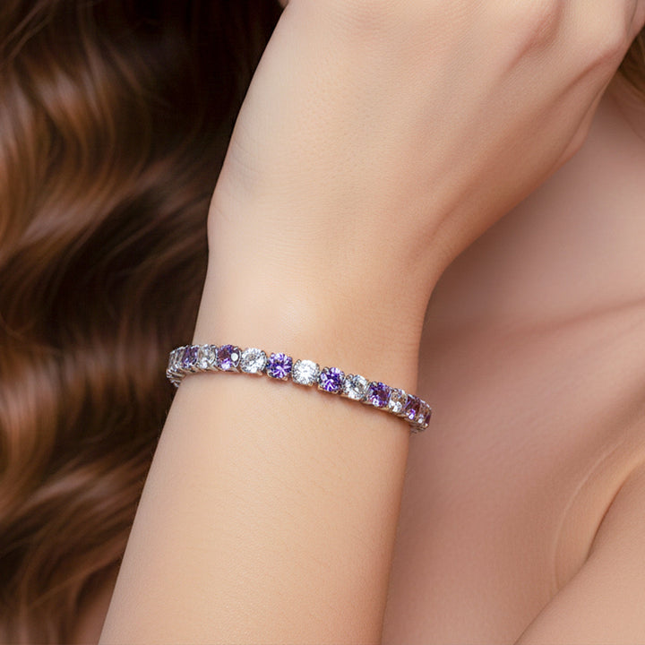 Velvet Purple Luxe Tennis Bracelet
