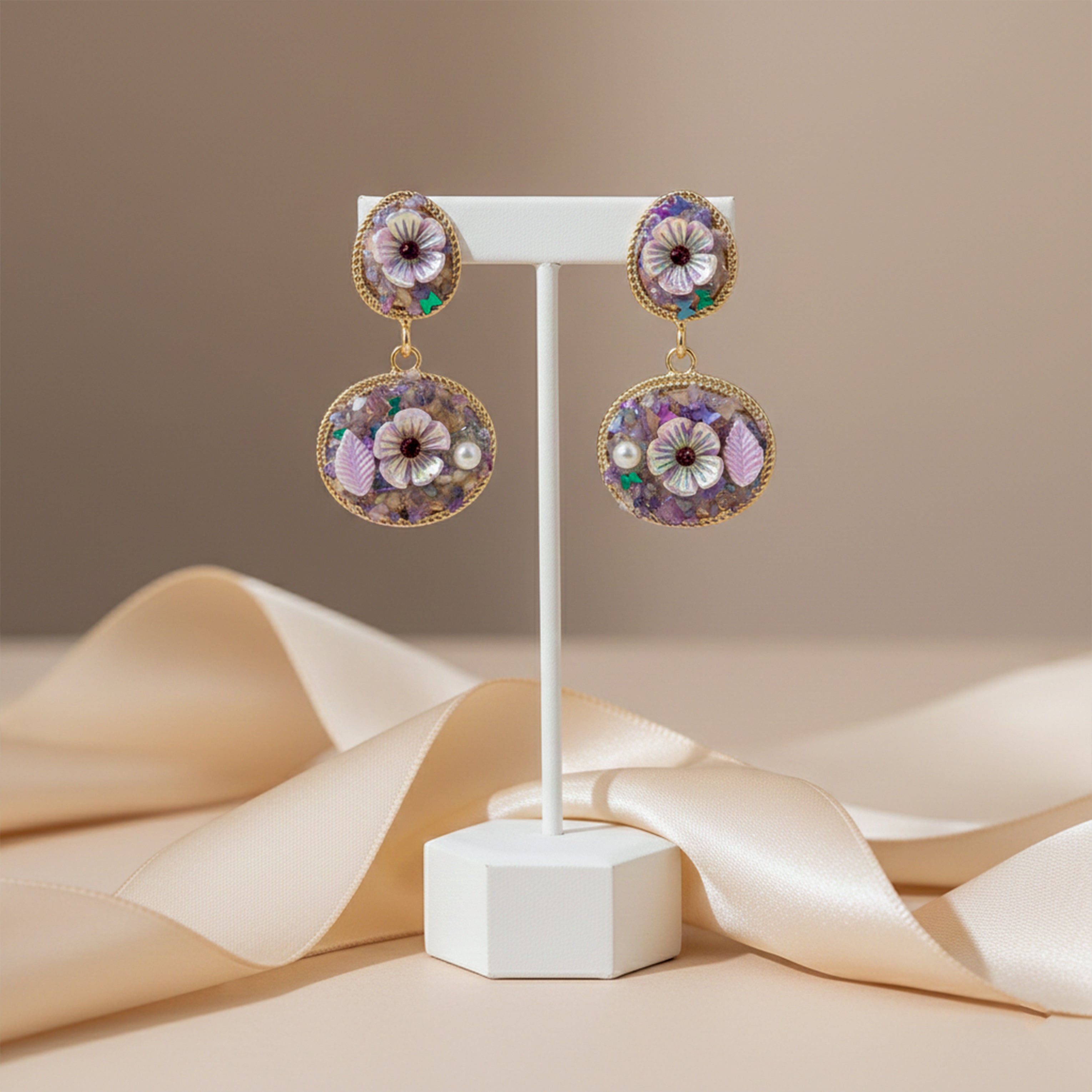 Lilac Luxe Dangles Earrings