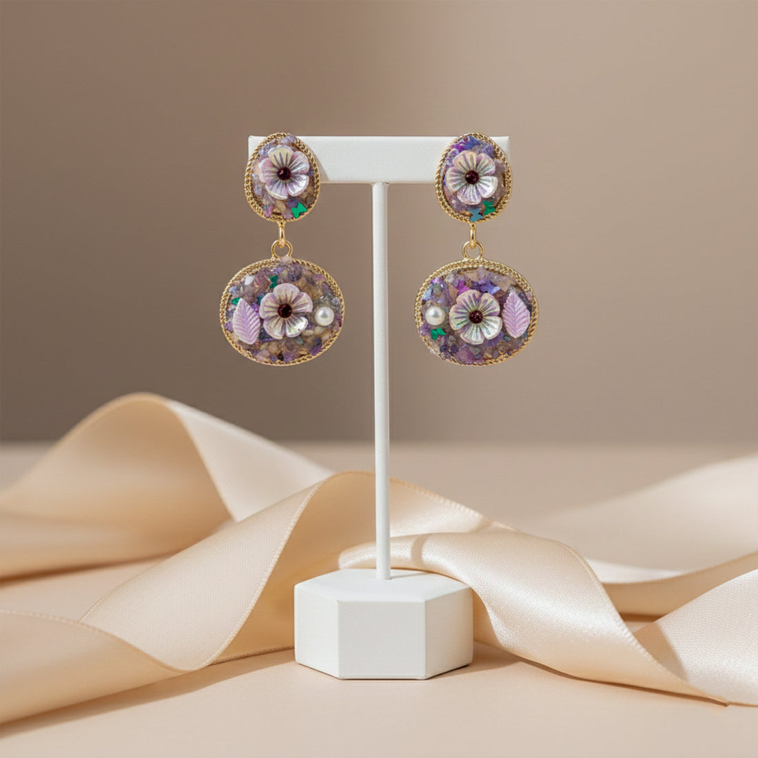 Lilac Luxe Dangles Earrings