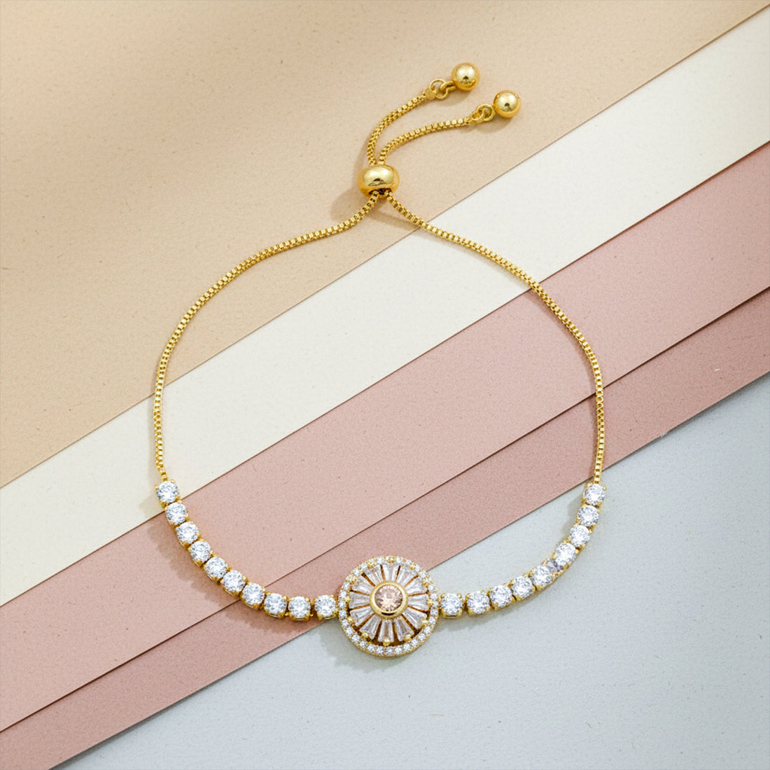 Luxe Orbit Zircon Bracelet