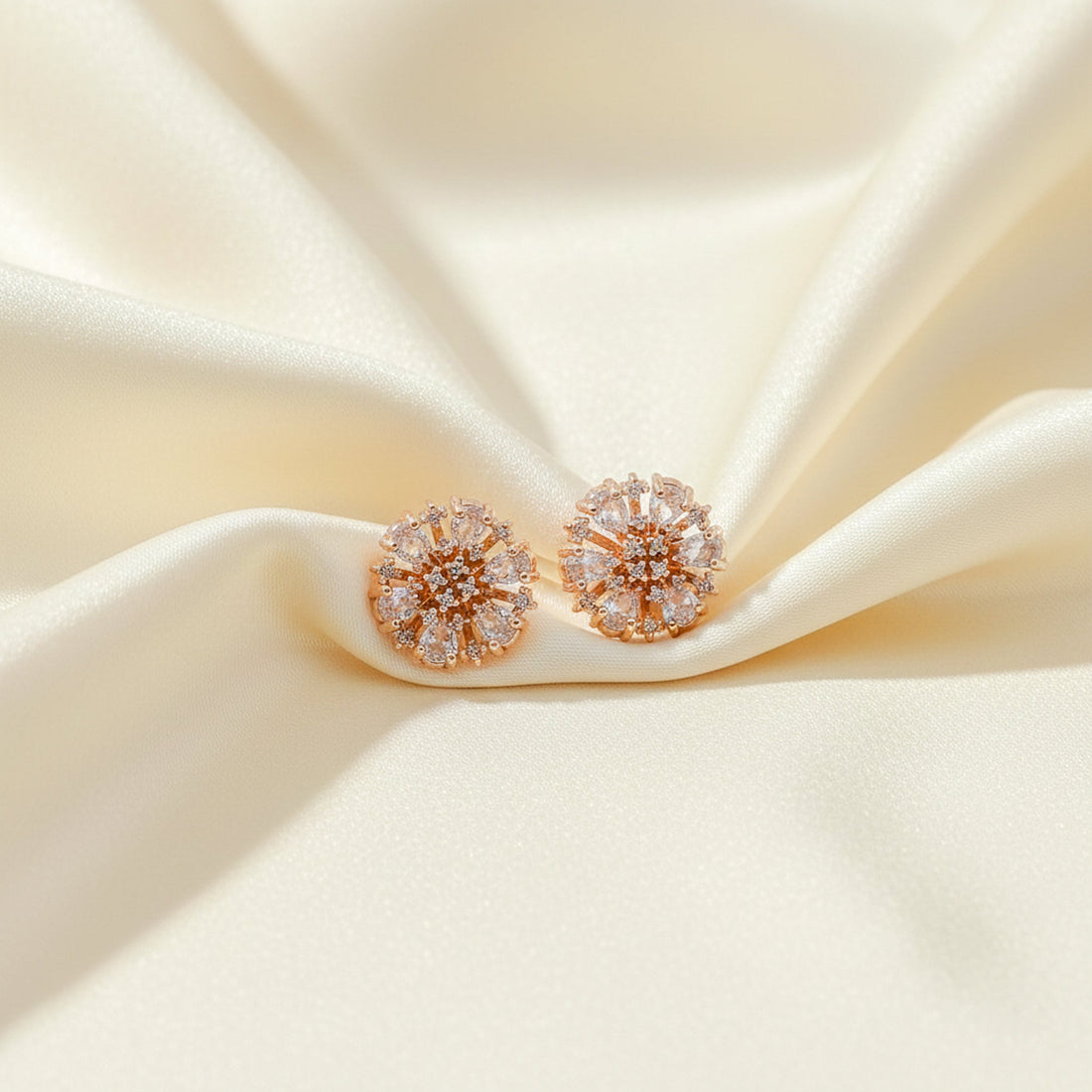 Aurora Sunburst Crystal Stud Earrings