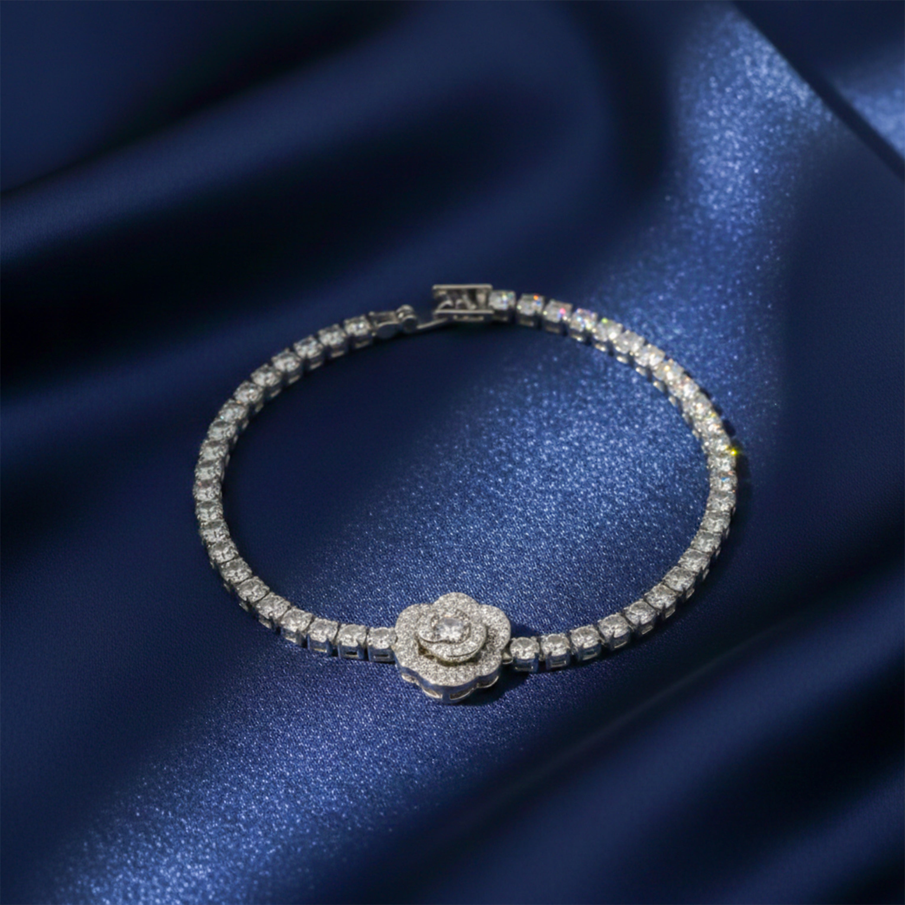 Infinity Blossom Tennis Bracelet