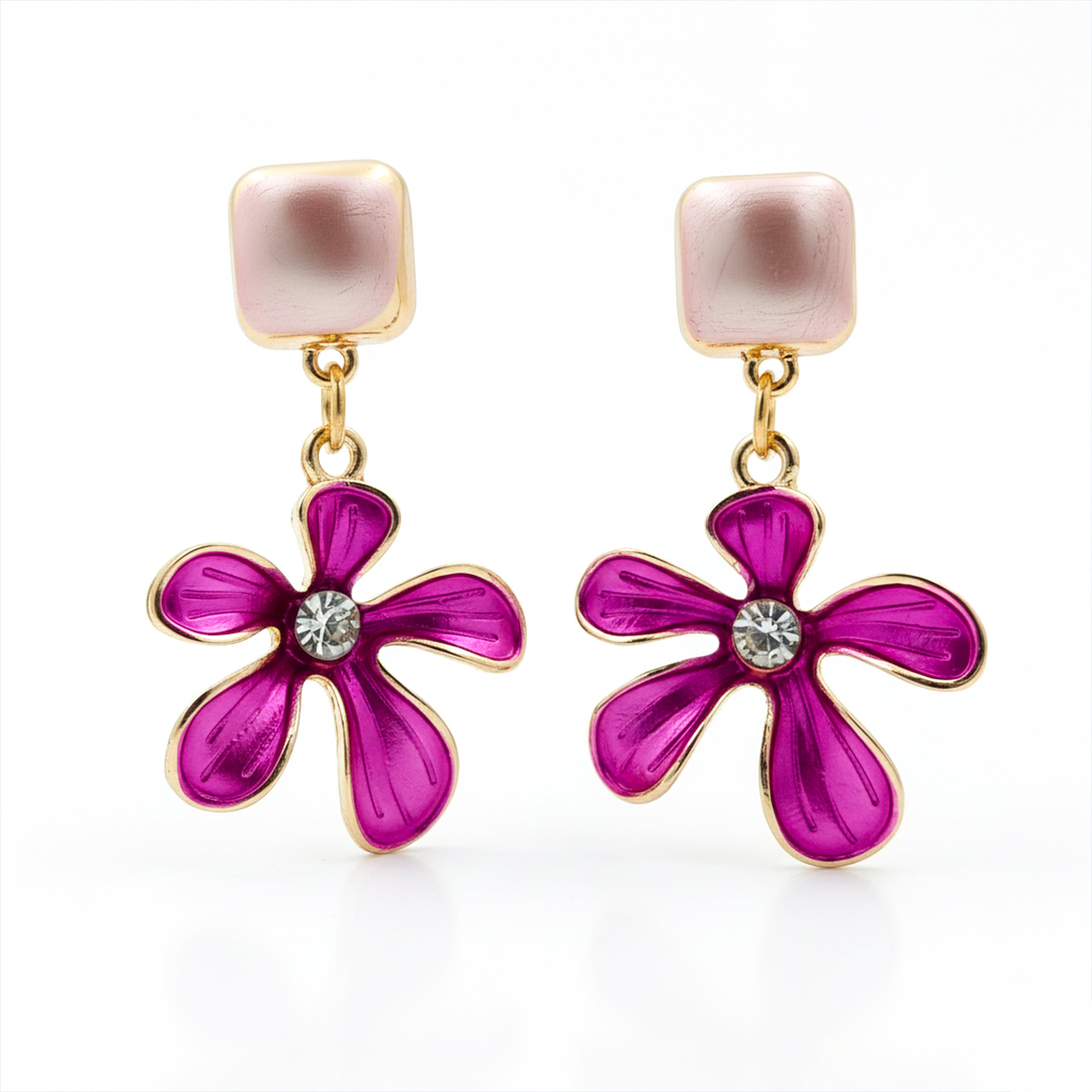 Blush Flower Chic Earrings