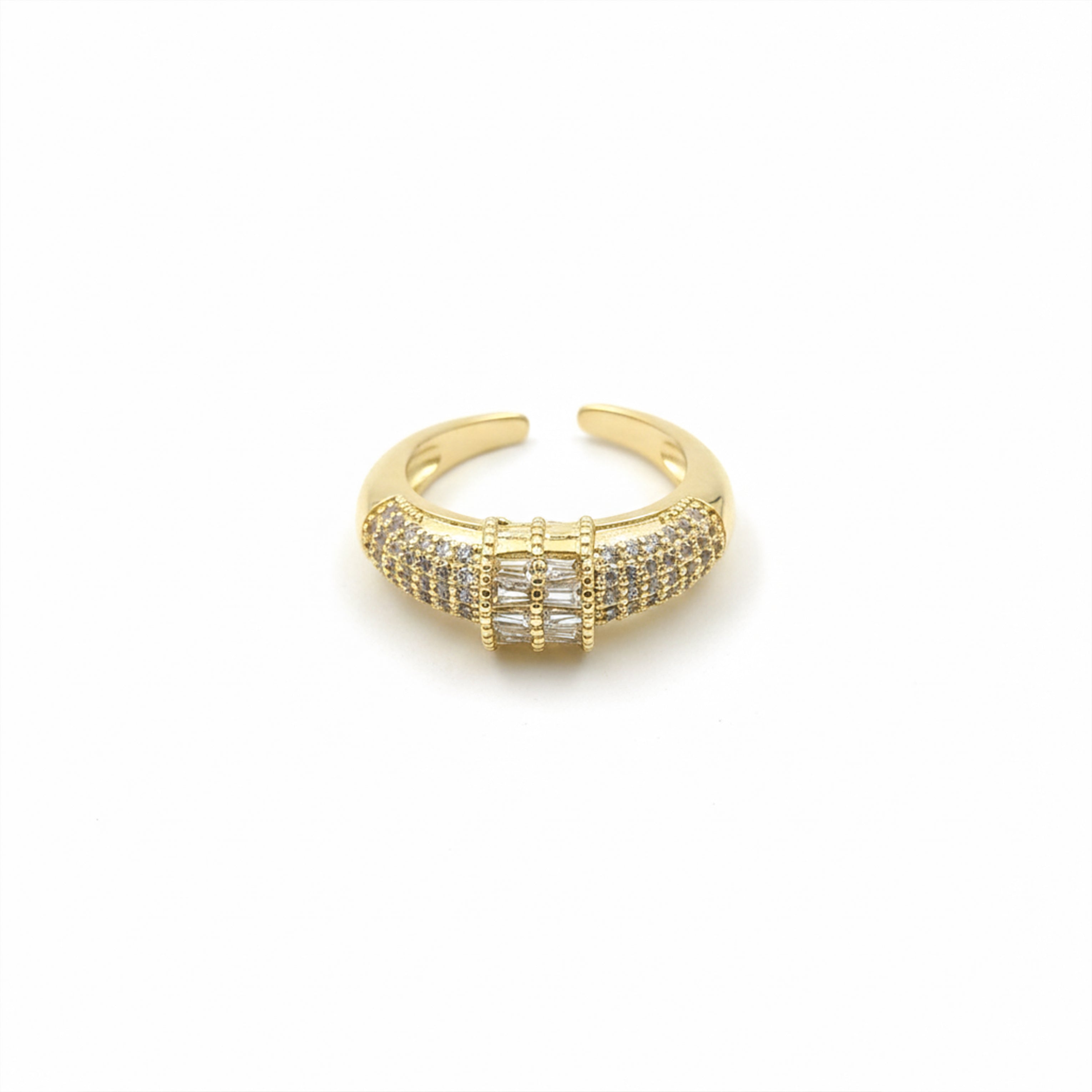 Imperial Baguette Luxe Zircon Ring