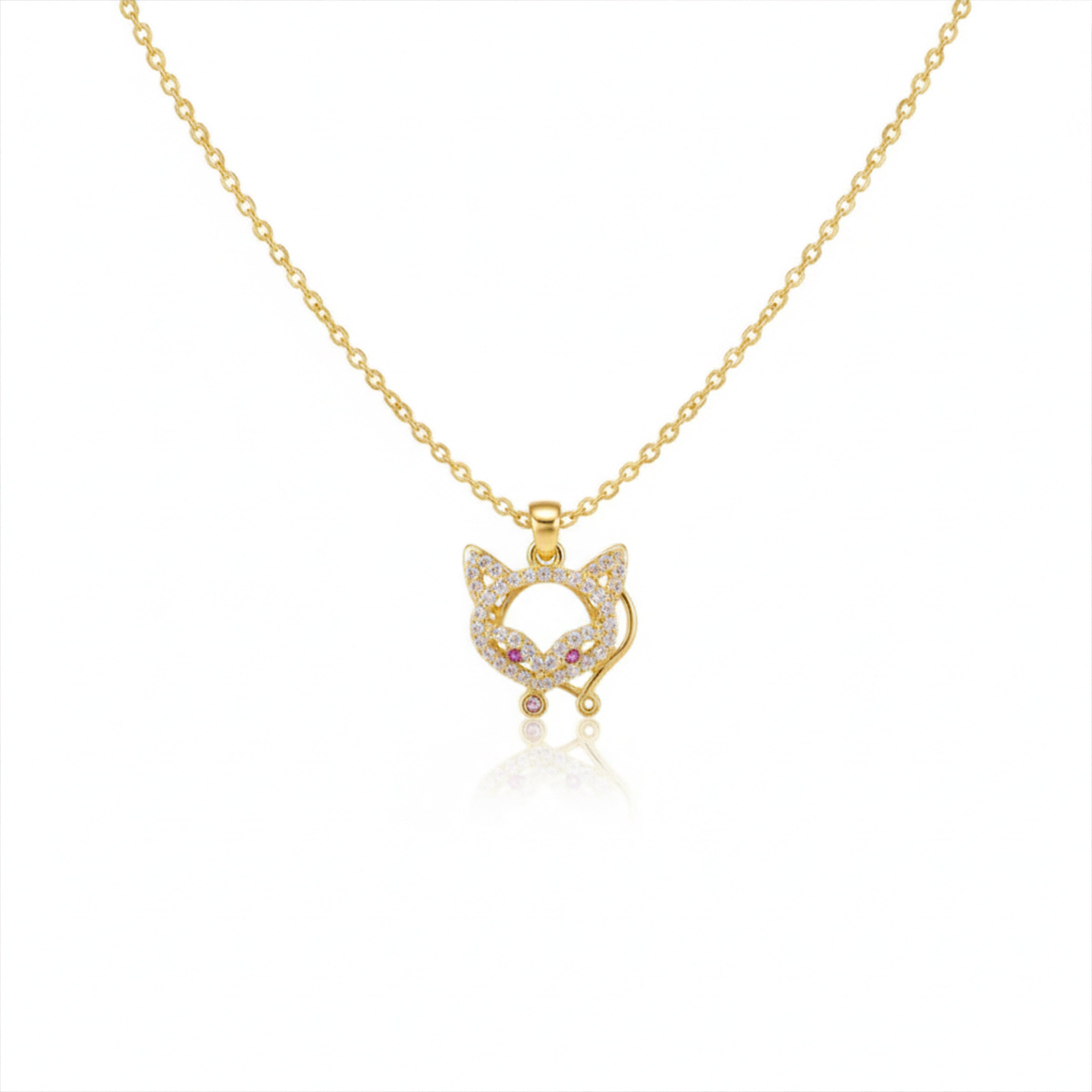 Celestia Star Halo Pendant Necklace