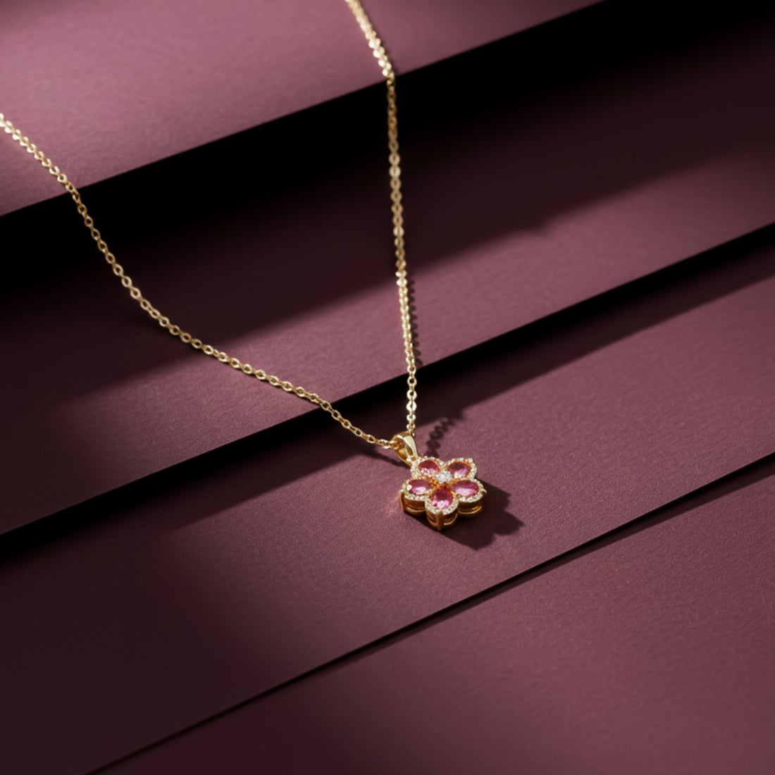 Rose Bloom Luxe Pendant Necklace