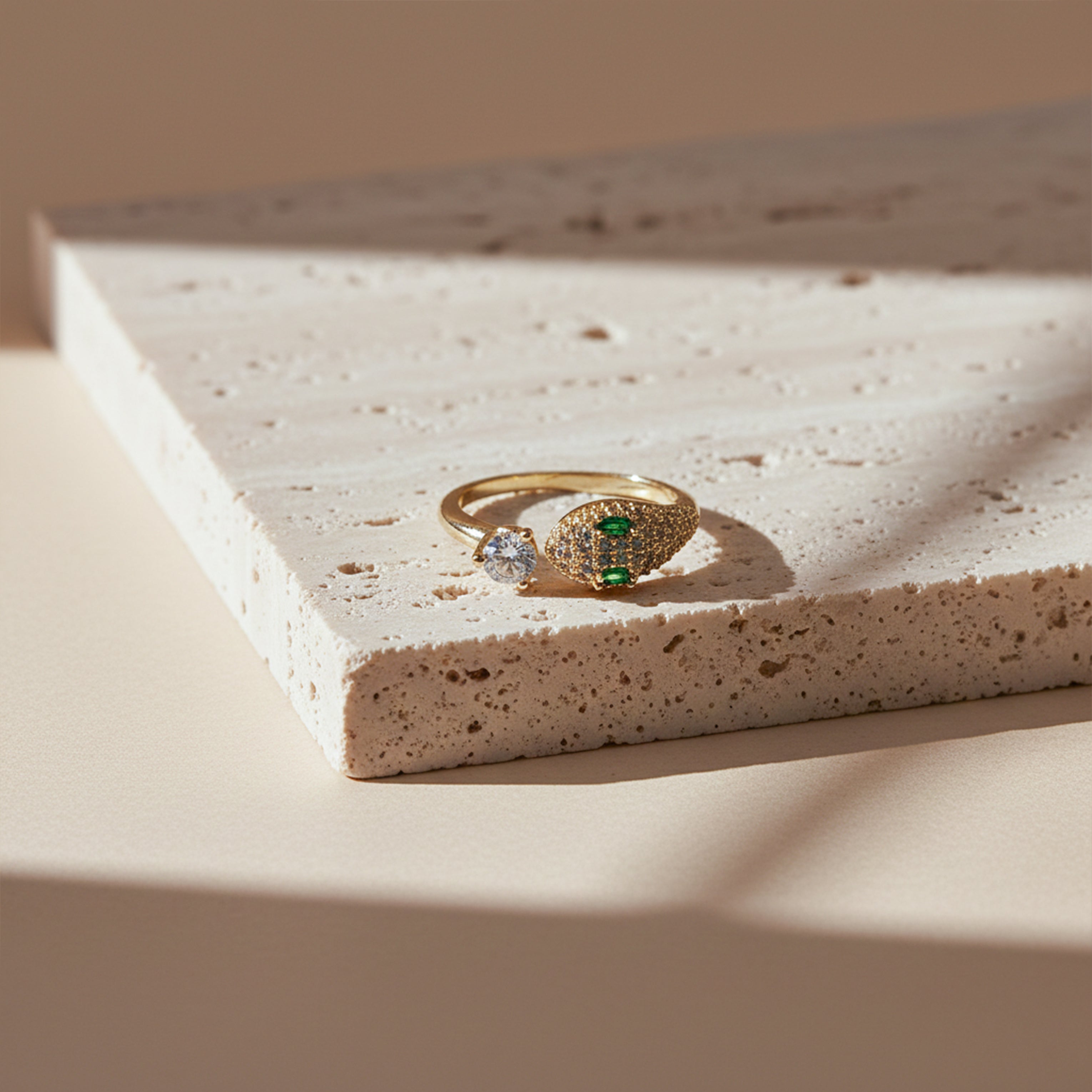 Venom Luxe Diamond Snake Ring