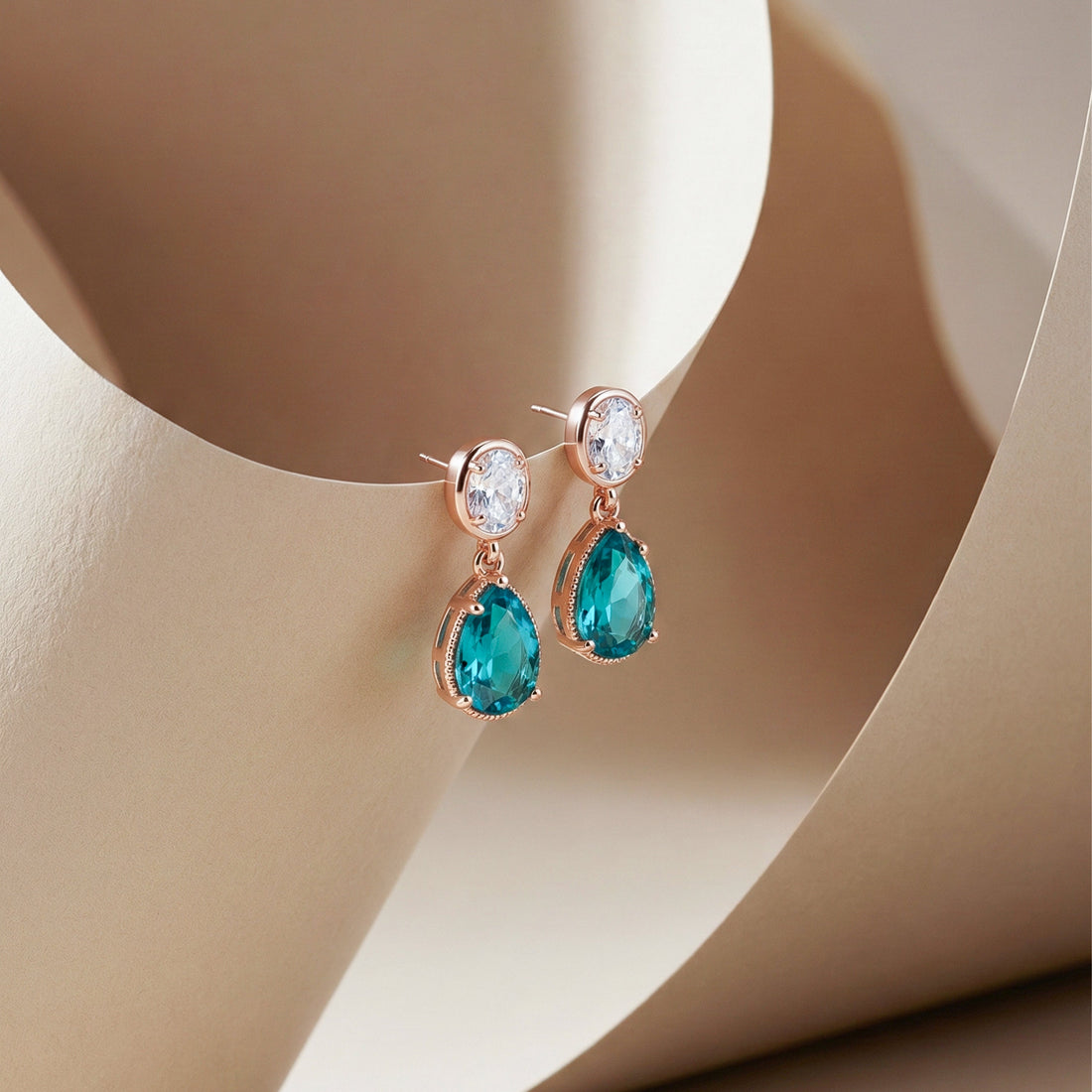Veloura Emerald Glow Drop Earrings