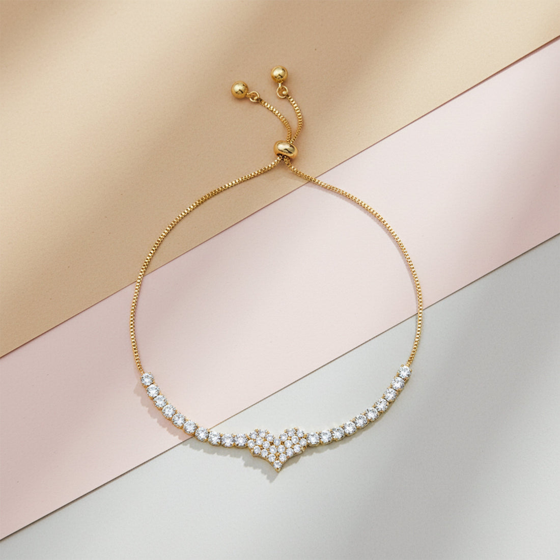 Dazzle Crown Zircon Bracelet