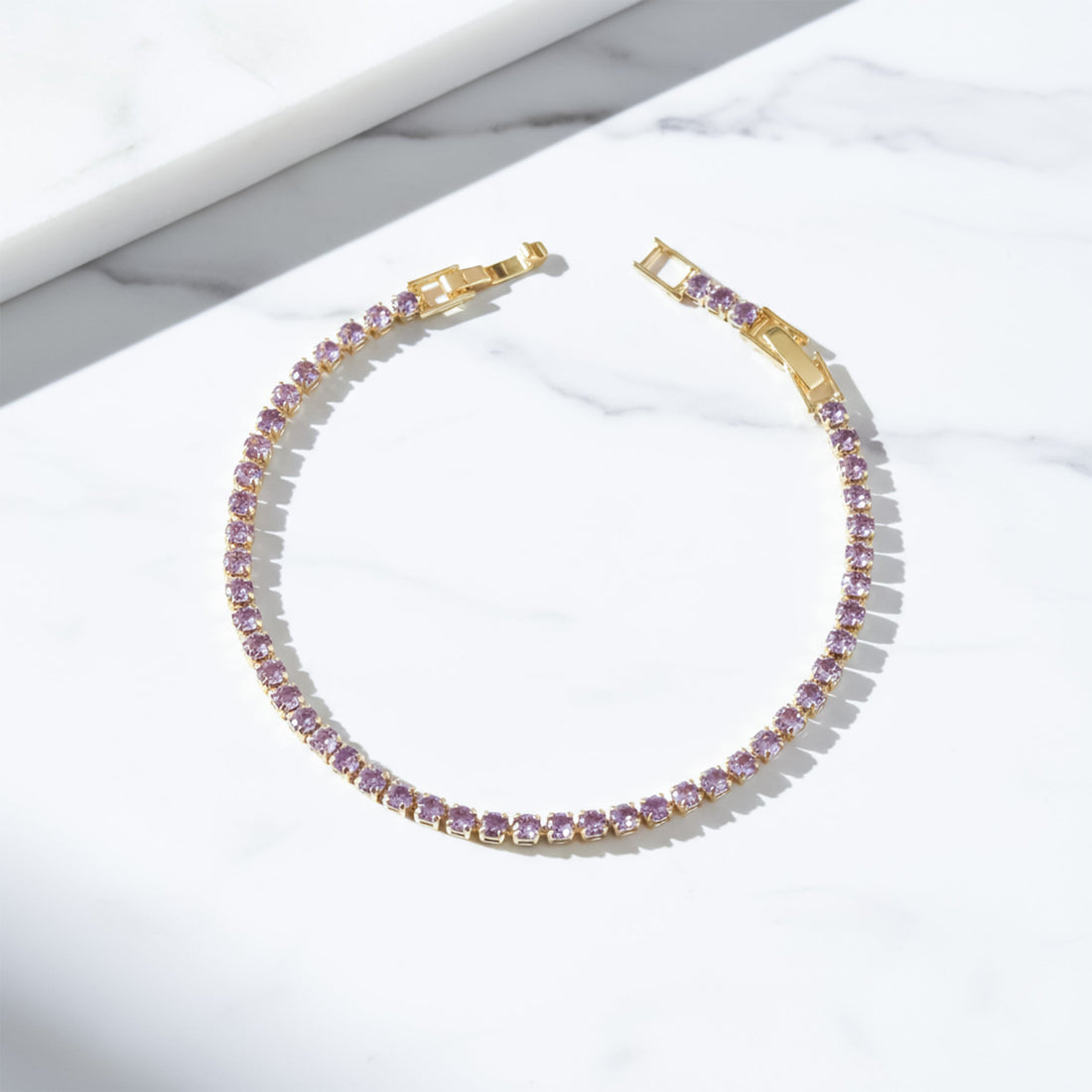 Elite Shine Gold Zircon Bracelet