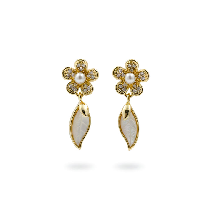 Nazakat Pearl Flower Earrings