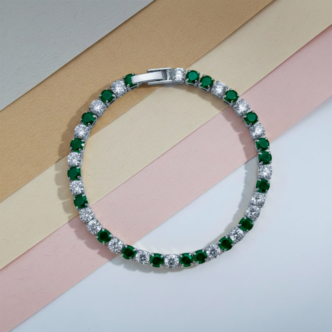Imperial Emerald Diamond Glow Bracelet
