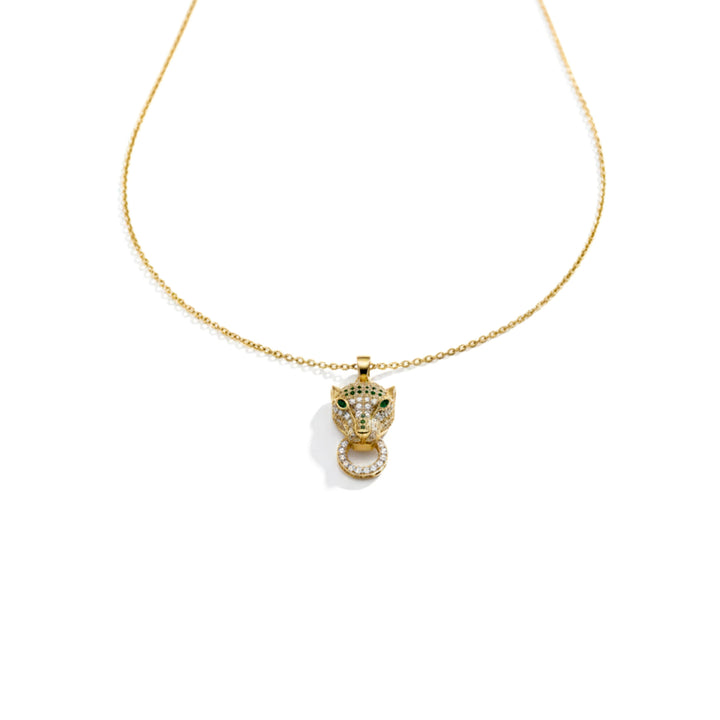Panther Head Gold Necklace
