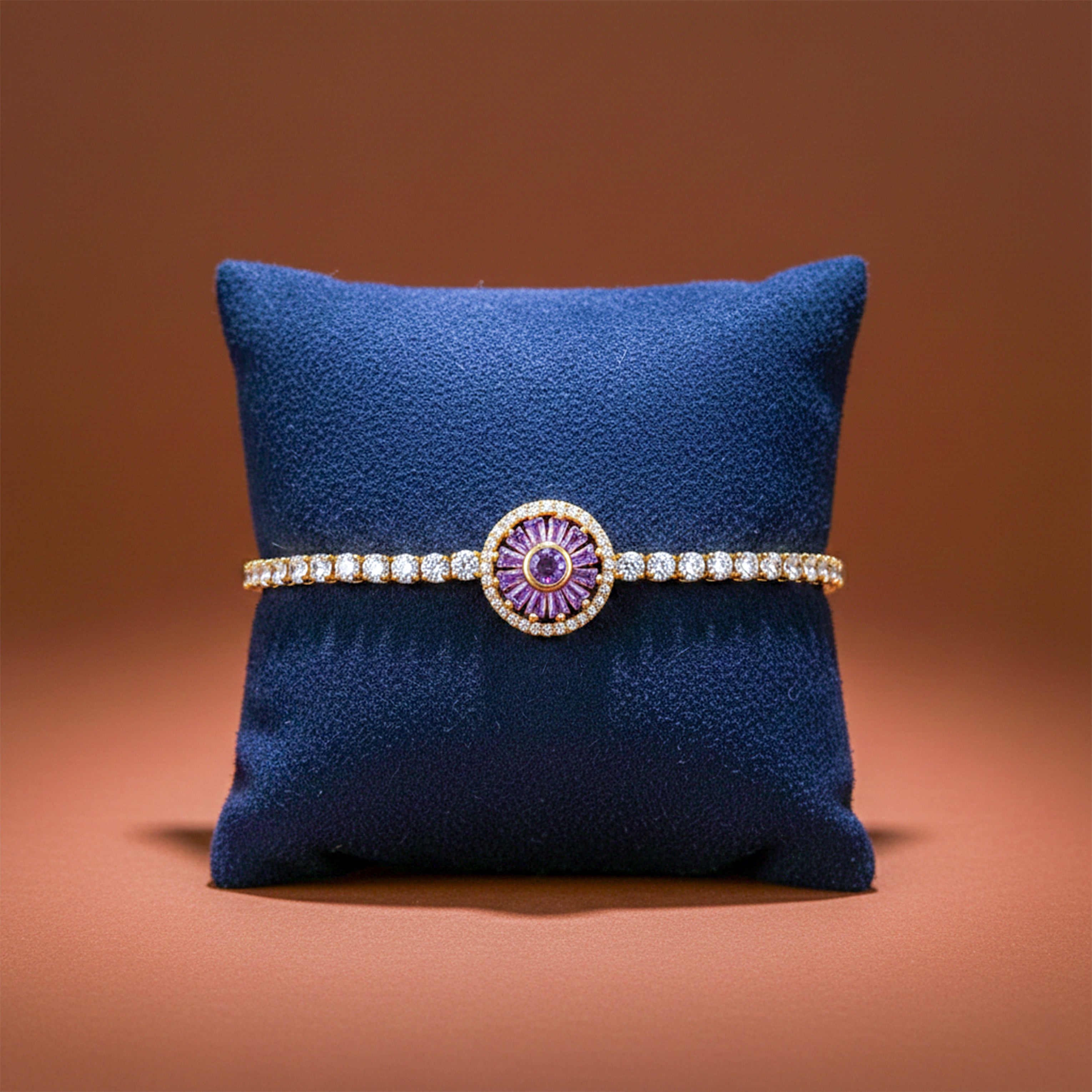 Purple Aura Diamond Bracelet