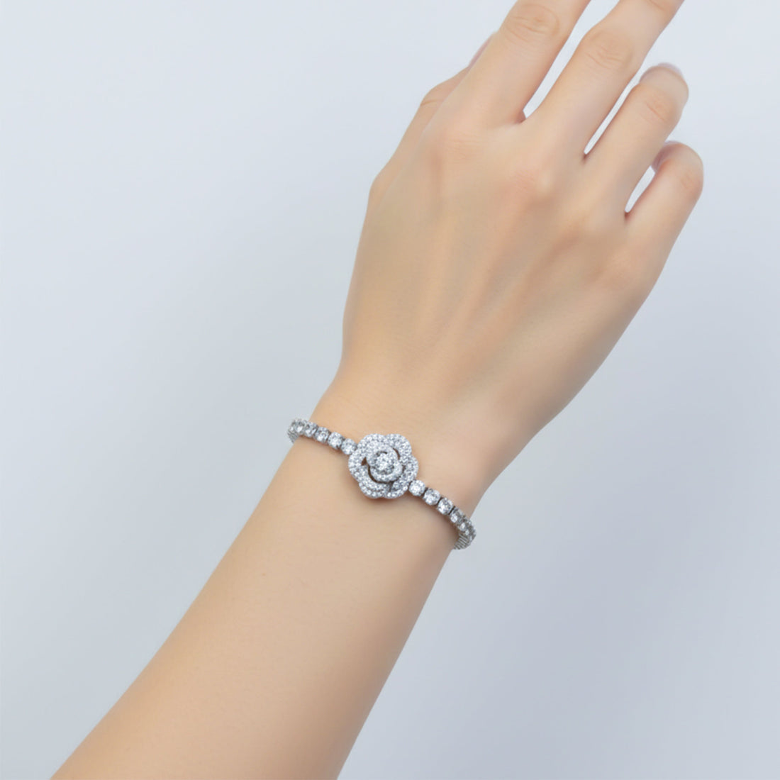 Infinity Blossom Tennis Bracelet