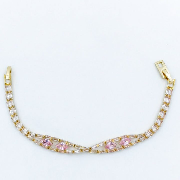 Celeste Pink Sapphire X-Link Diamond Bracelet