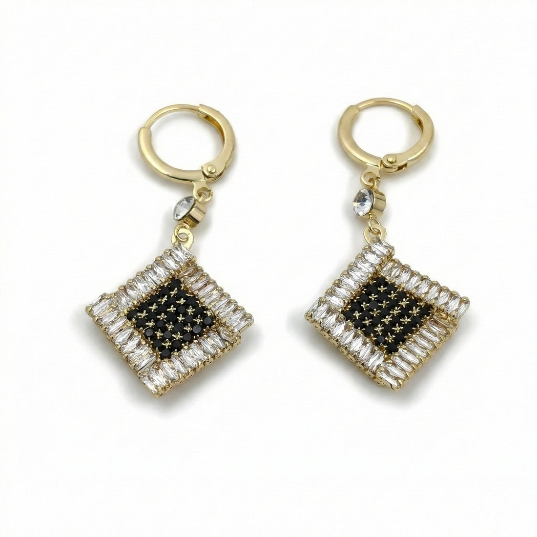 Crystal Square Luxe Earrings