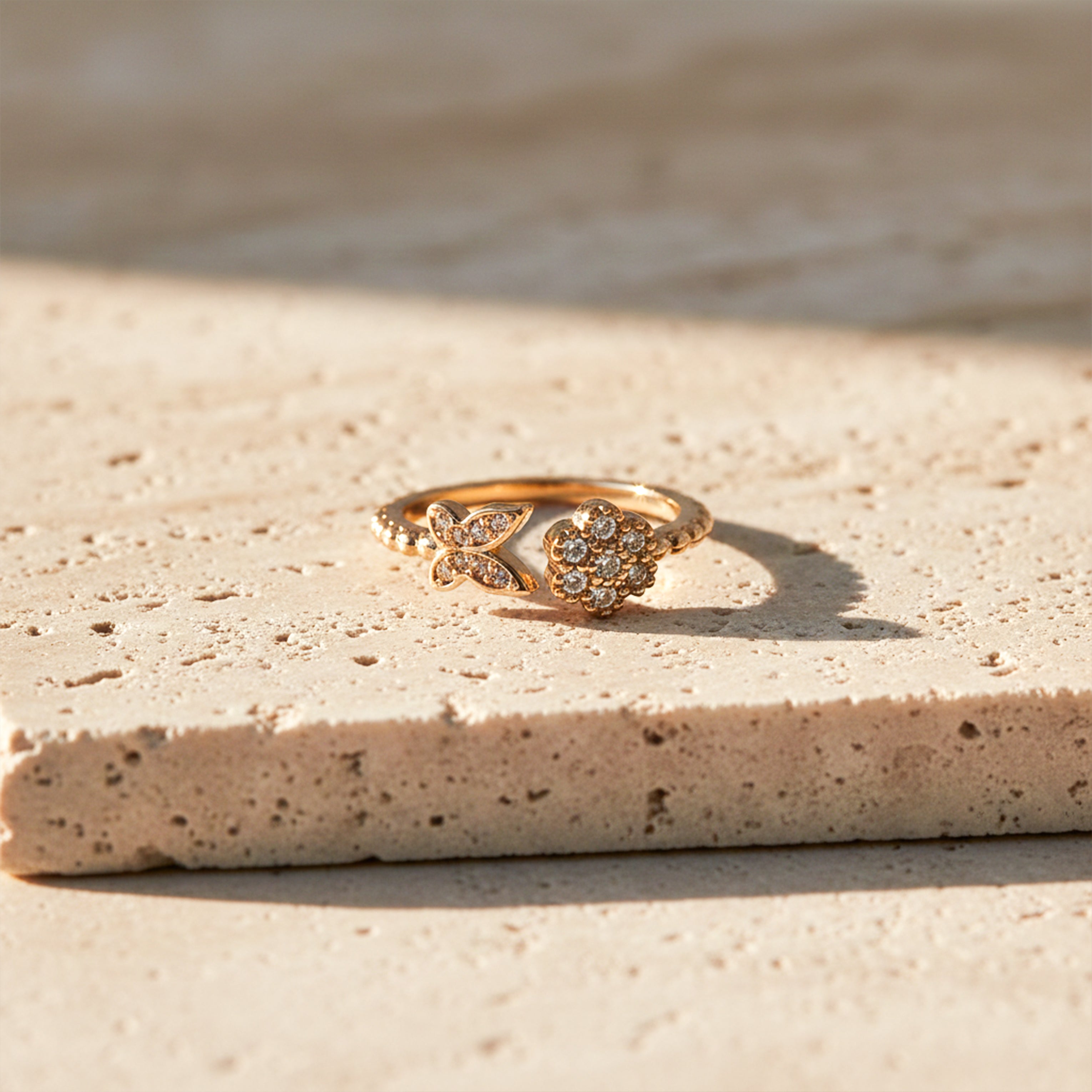 Butterfly Bloom Diamond Ring