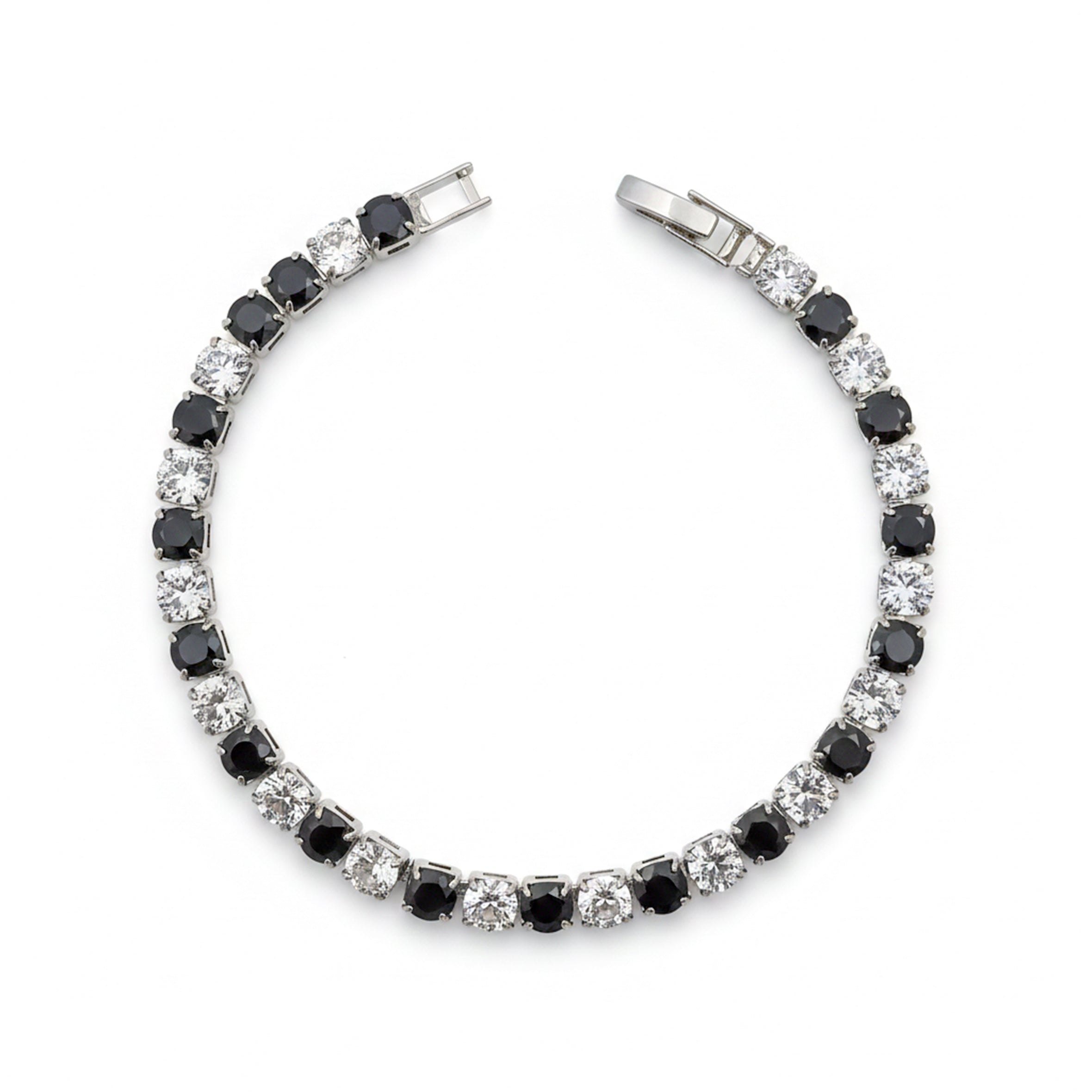 Noir Diamond Elegance Tennis Bracelet