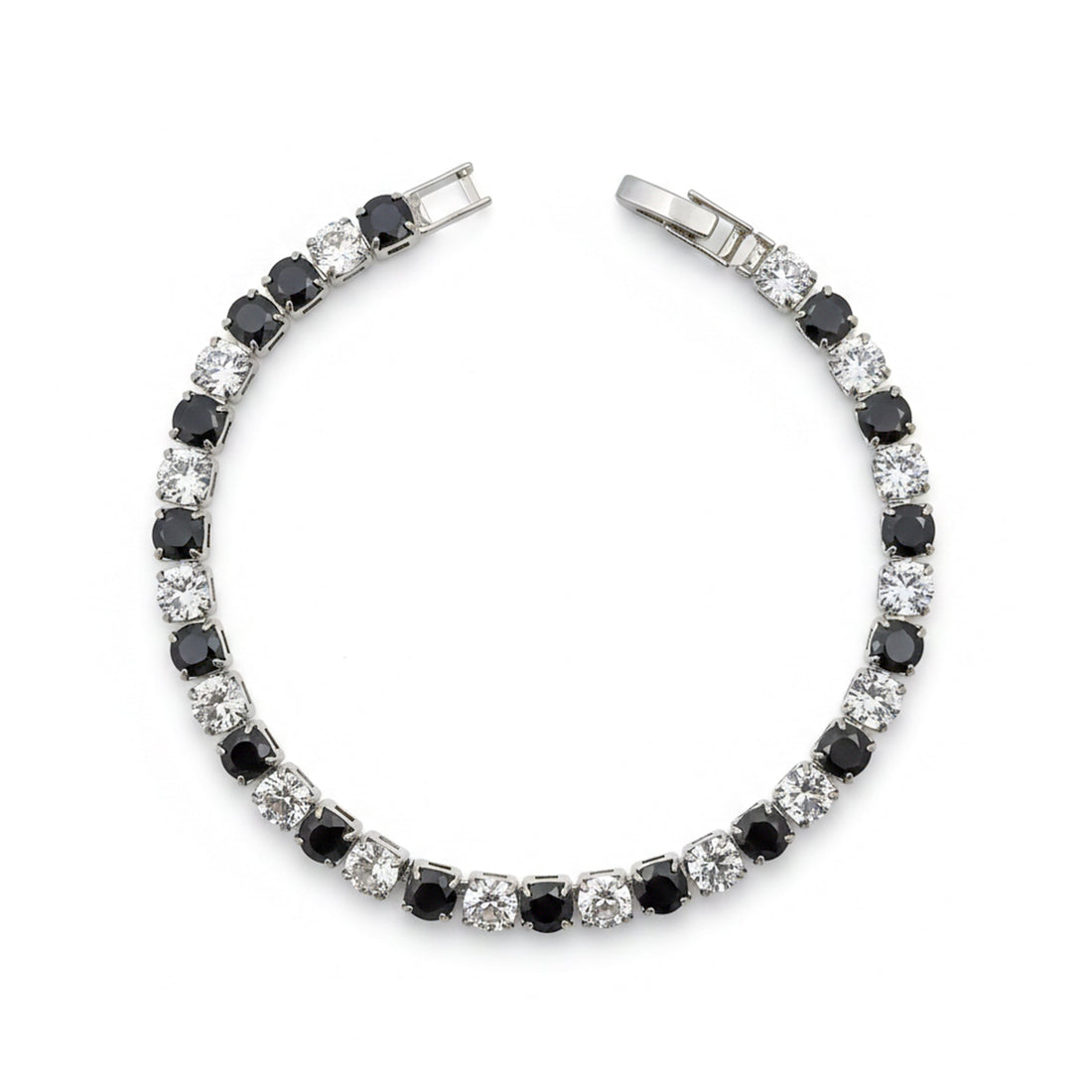 Noir Diamond Elegance Tennis Bracelet