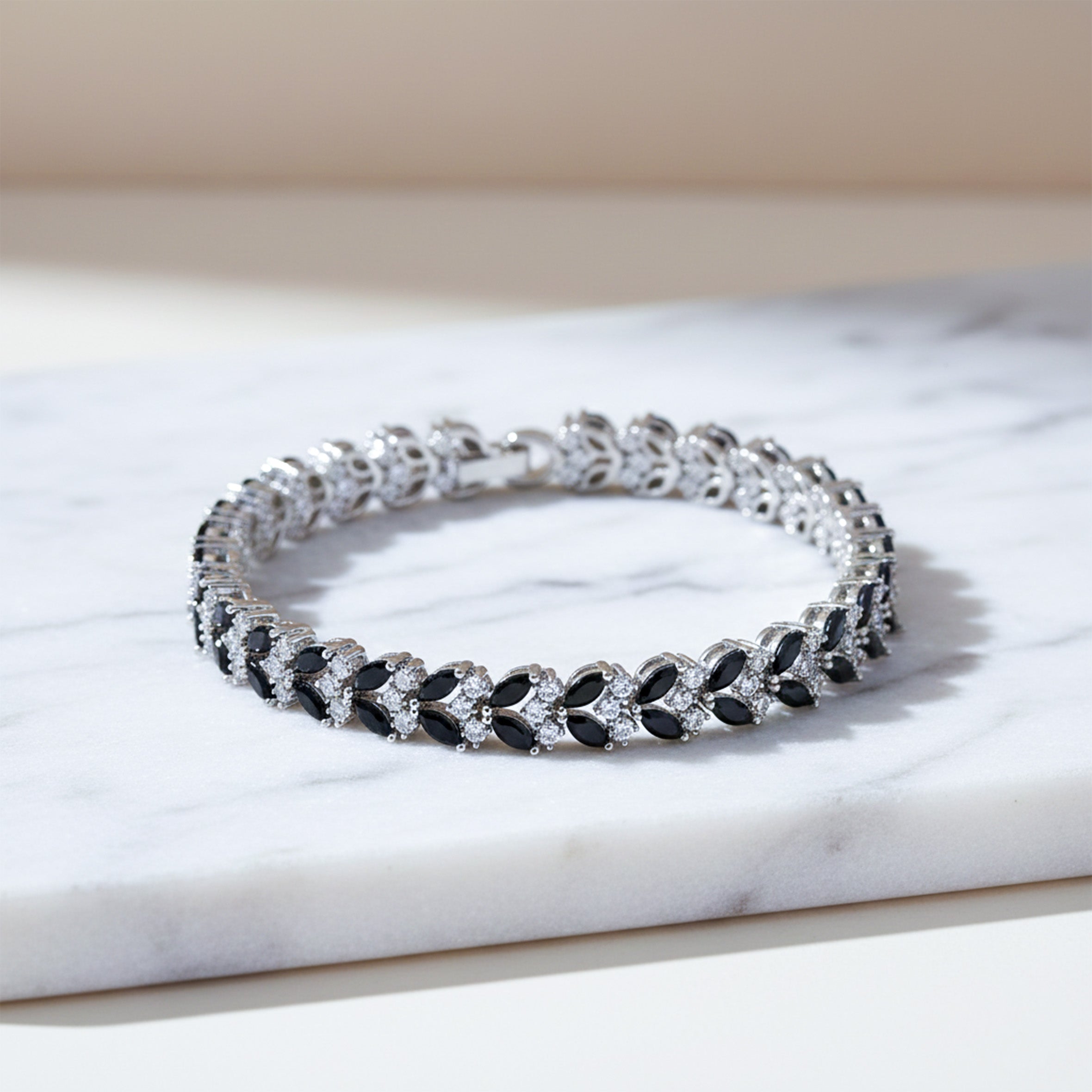 Black Marquise Diamond Luxe Bracelet