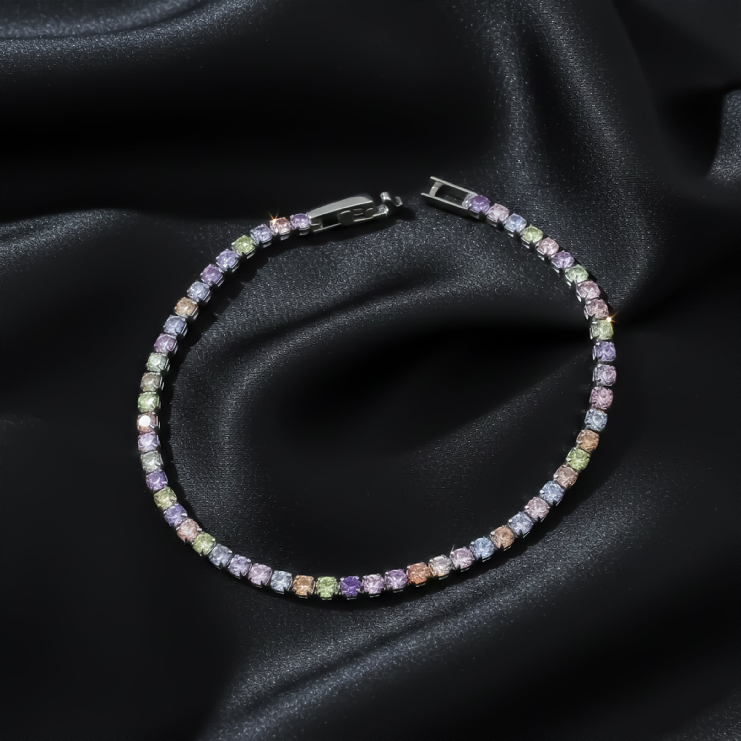 Celestial Prism Tennis Bracelet