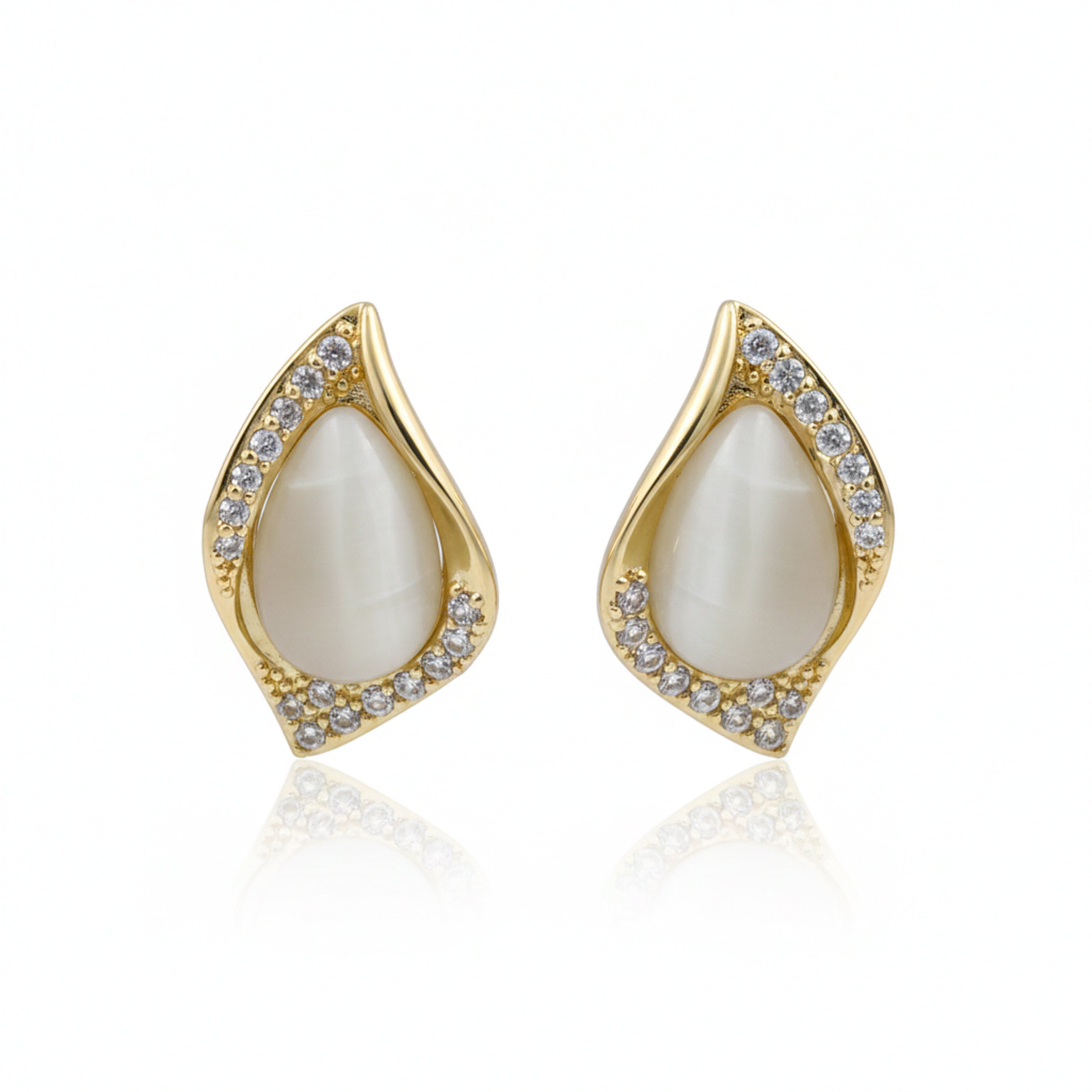 Cat Eye Teardrop Earrings