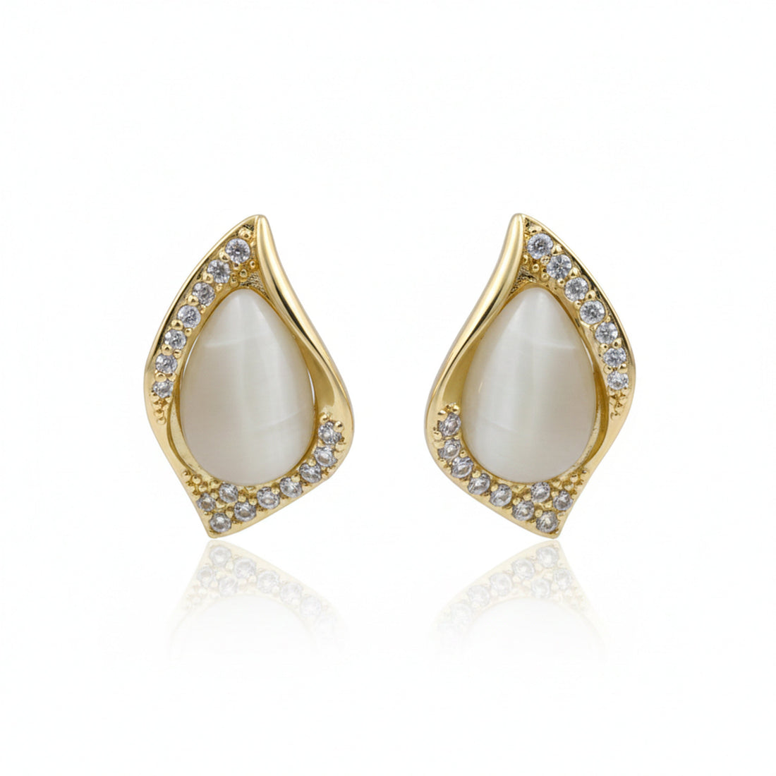 Cat Eye Teardrop Earrings