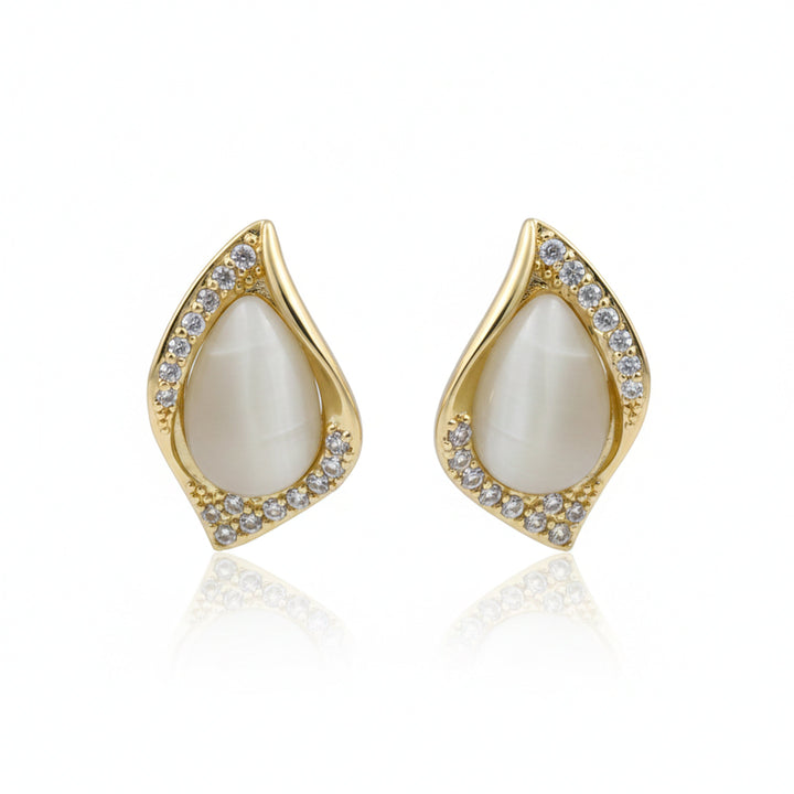 Cat Eye Teardrop Earrings