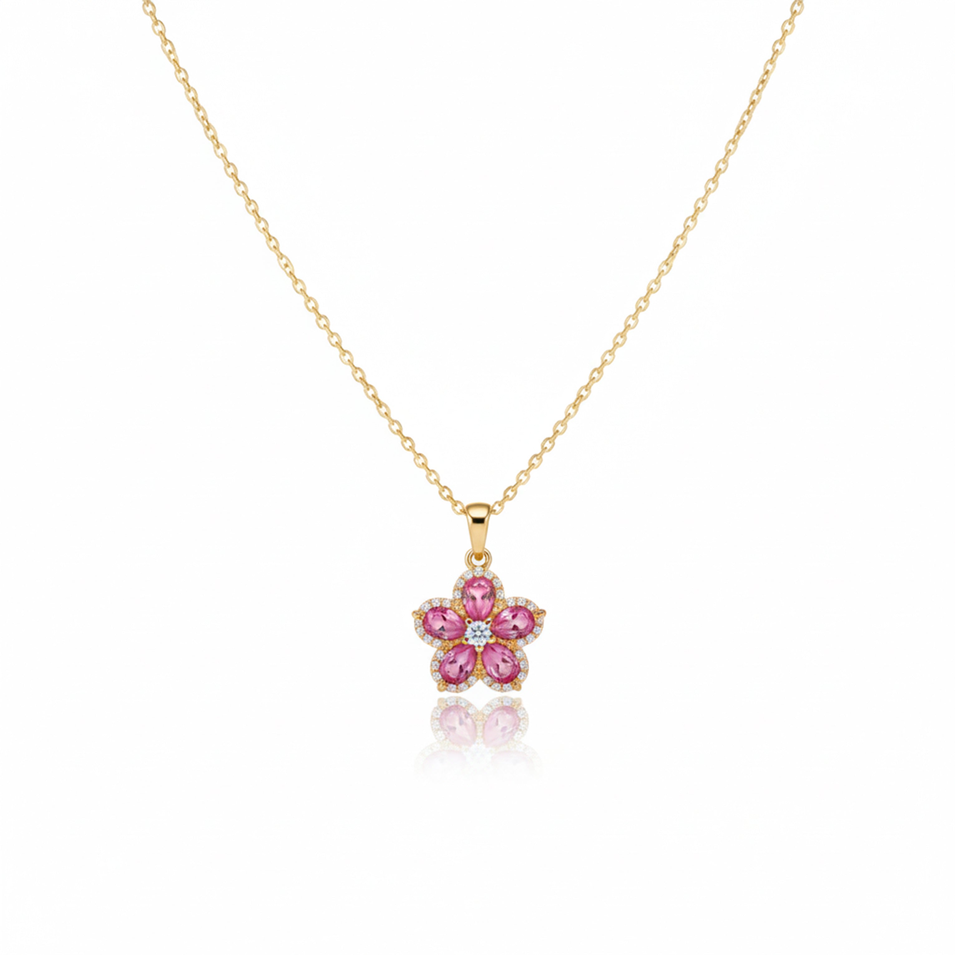 Rose Bloom Luxe Pendant Necklace