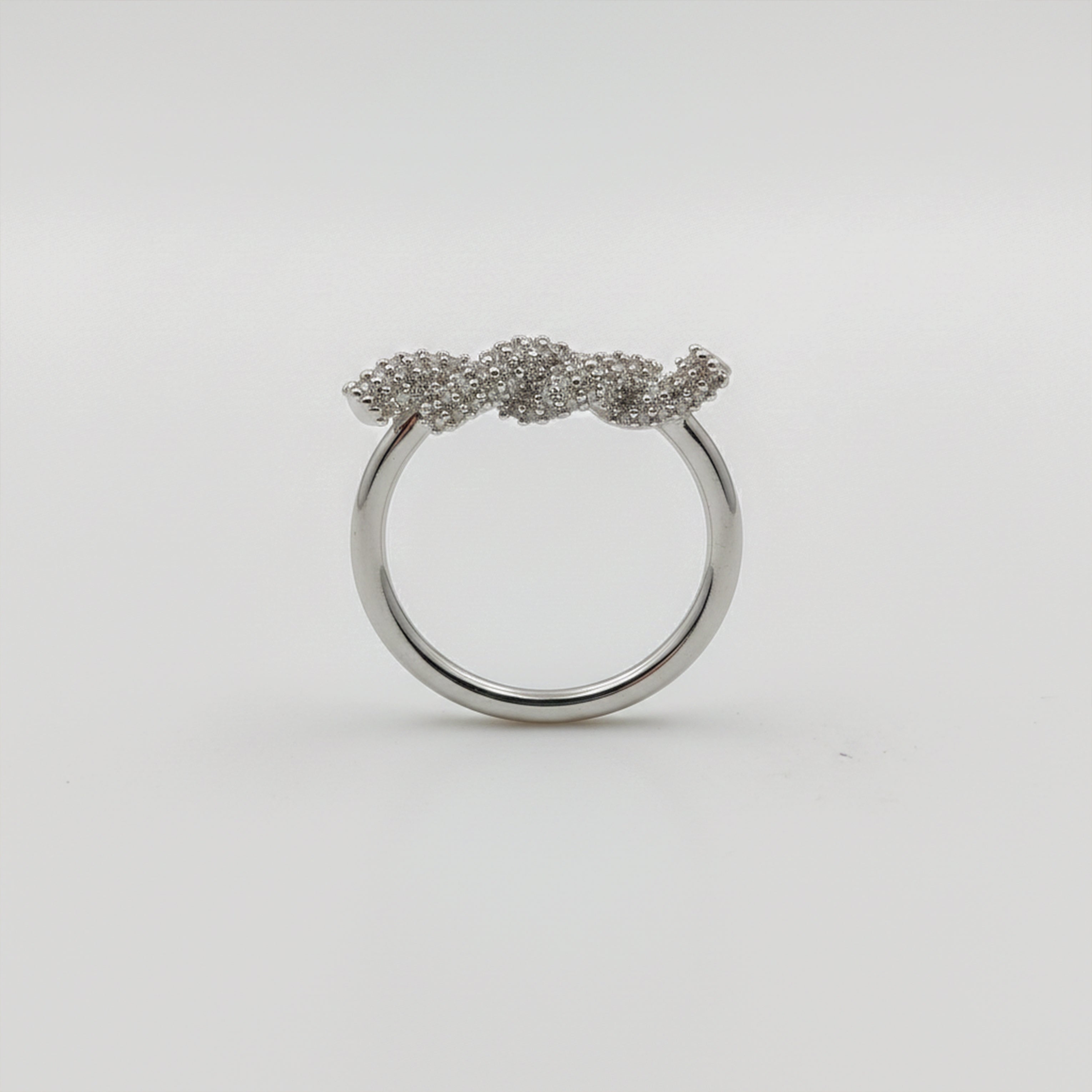 Wave Zircon Ring